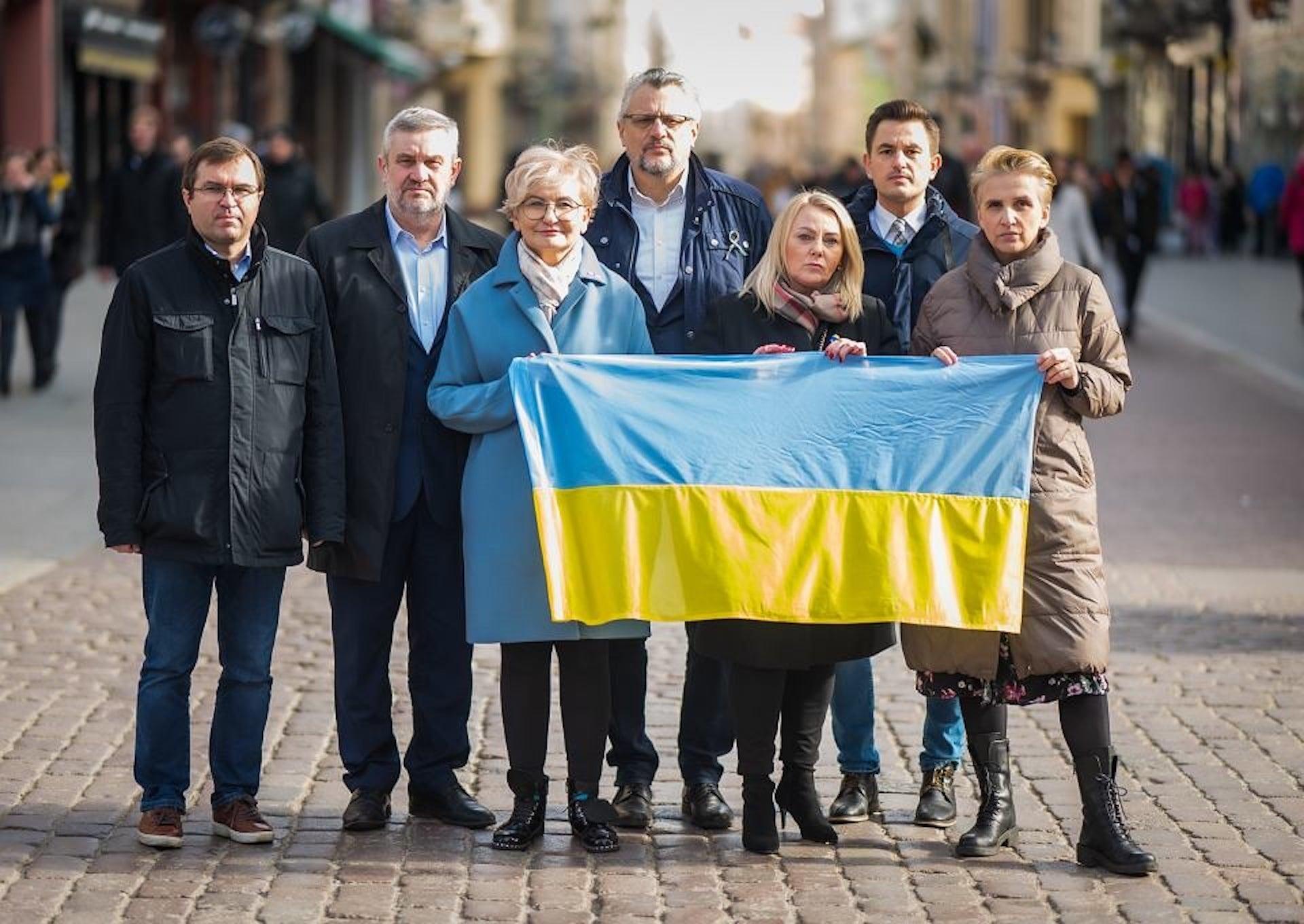 polscy posłowie wspierają Ukrainę