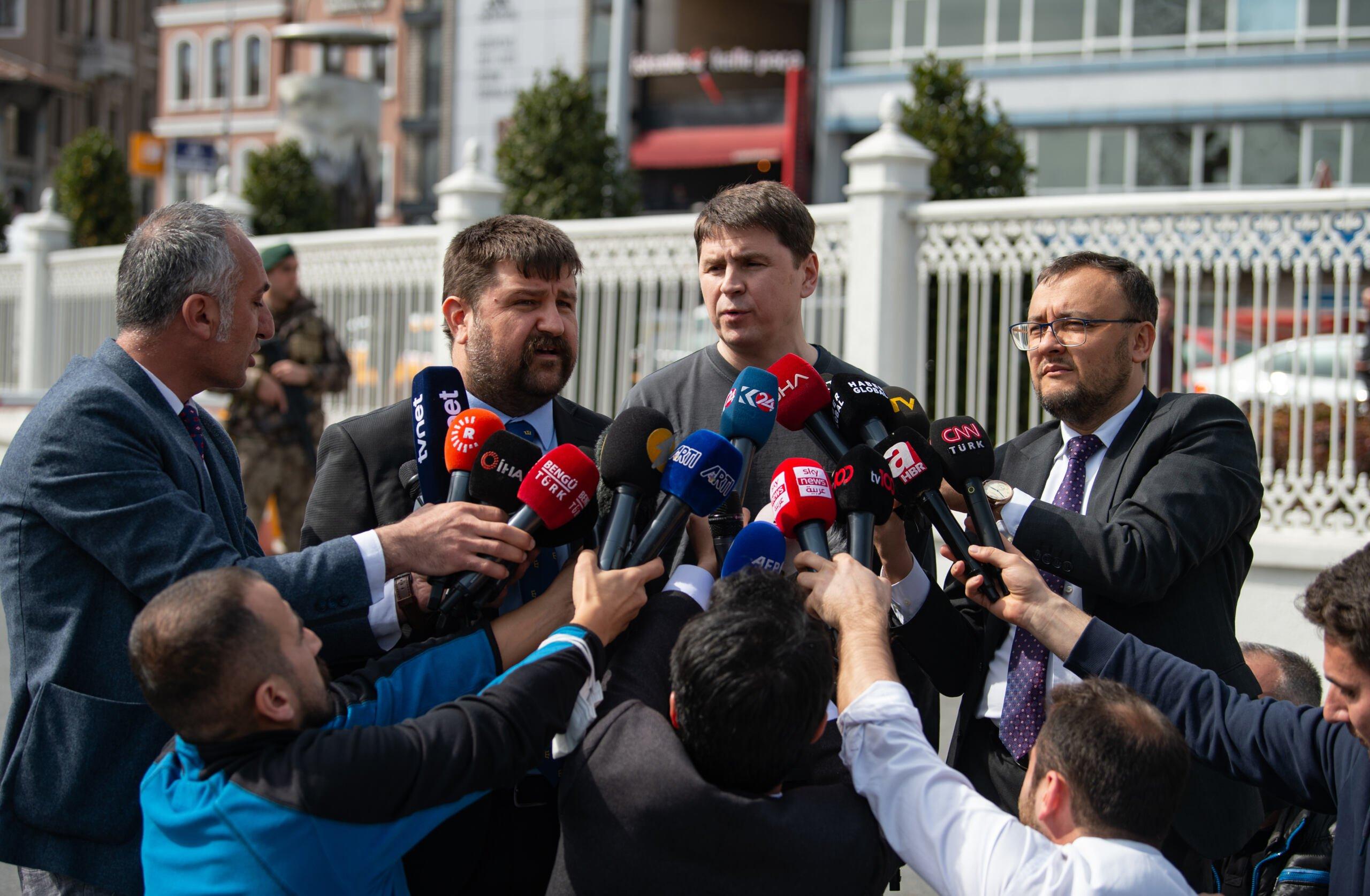 Ukraińscy negocjatorzy w Turcji