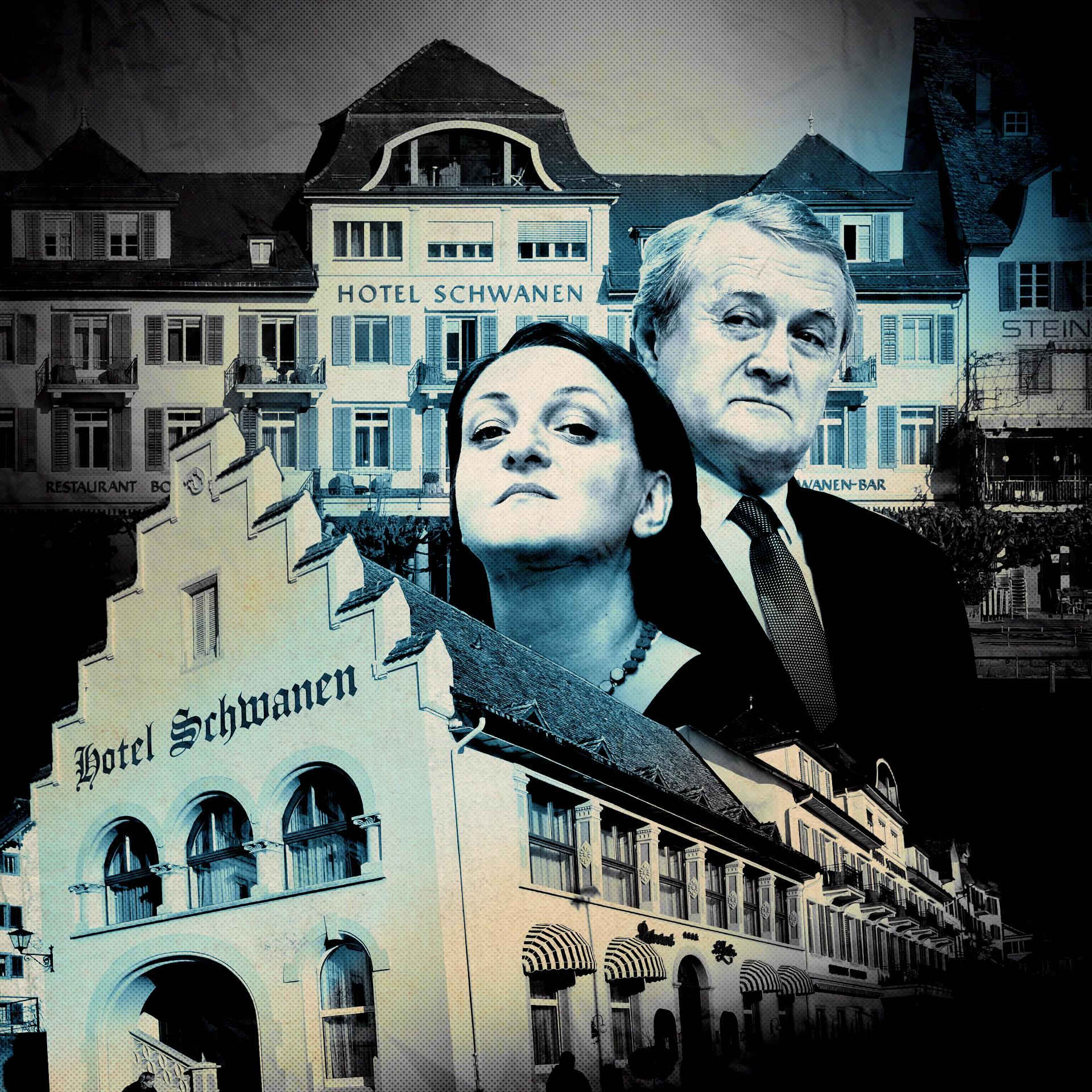 Kolaż: zdjęcia Hotelu Schwanen w Rapperswil oraz Magdaleny Gawin i Piotra Glińskiego