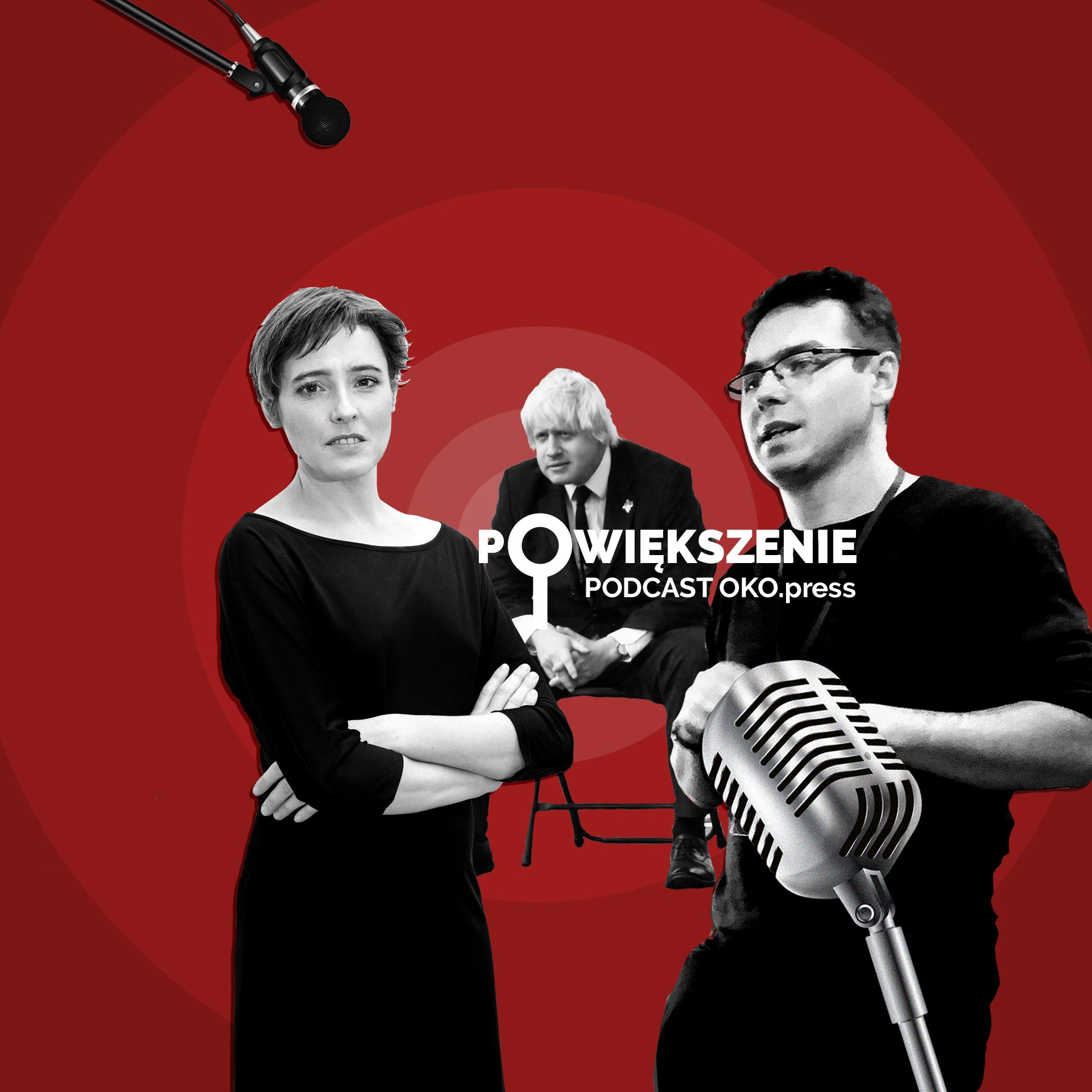 Kolaż zdjęć, od lewej: Agaty Kowalskiej, Borisa Johnsona, dr Jarosława Błaszczaka