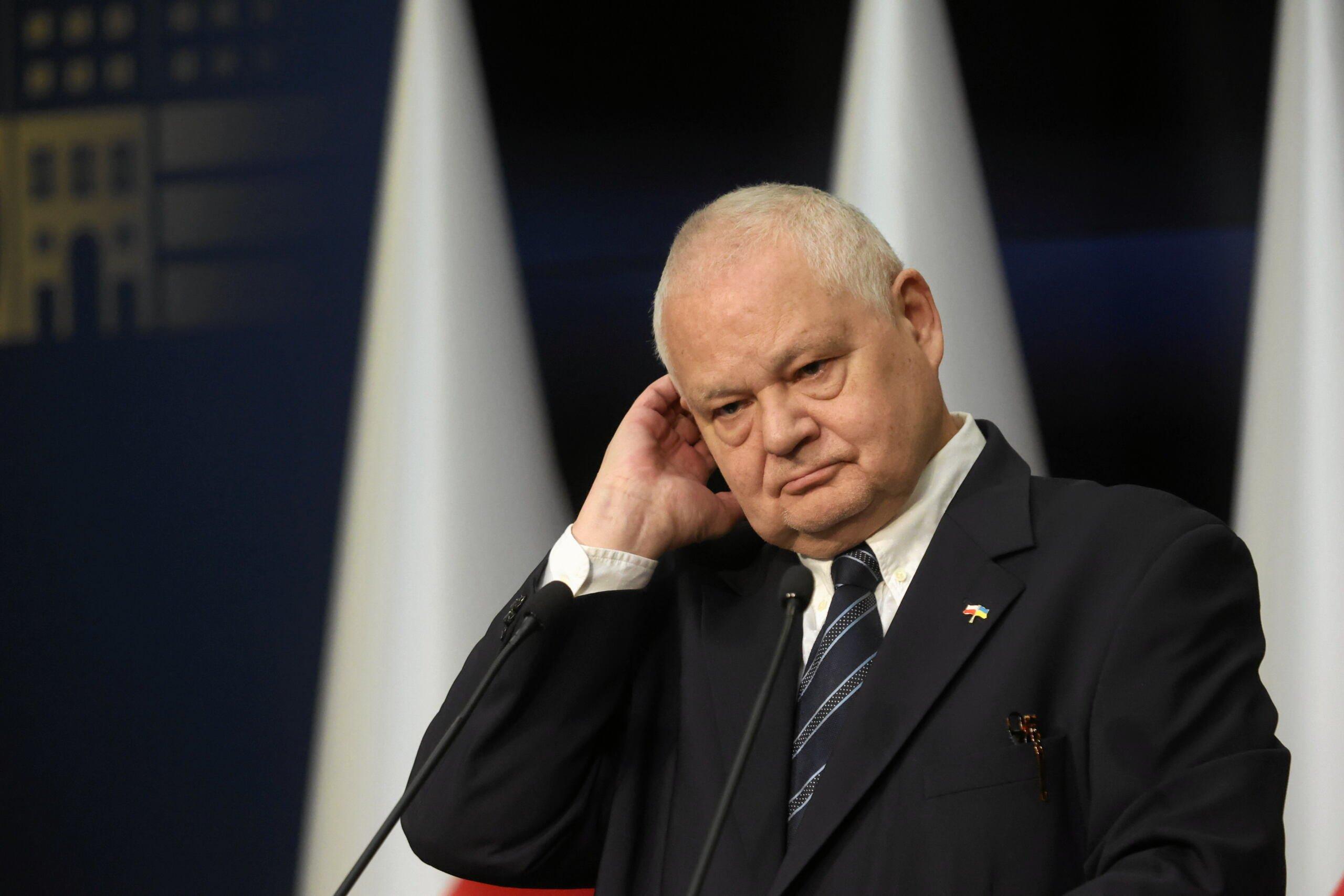 07.04.2022  Warszawa . Adam Glapinski podczas konferencji w Narodowym Banku Polski . Fot . Kuba Atys / Agencja Wyborcza
