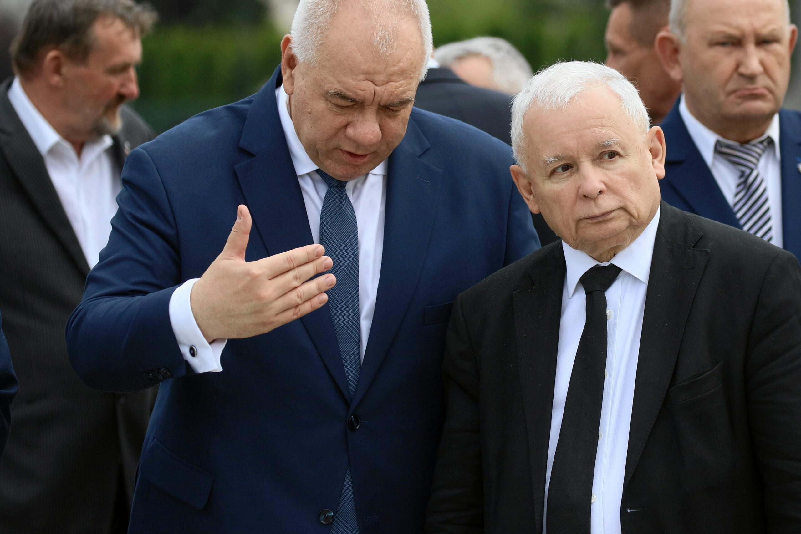 Jacek Sasin i Prezes PiS Jarosław Kaczyński