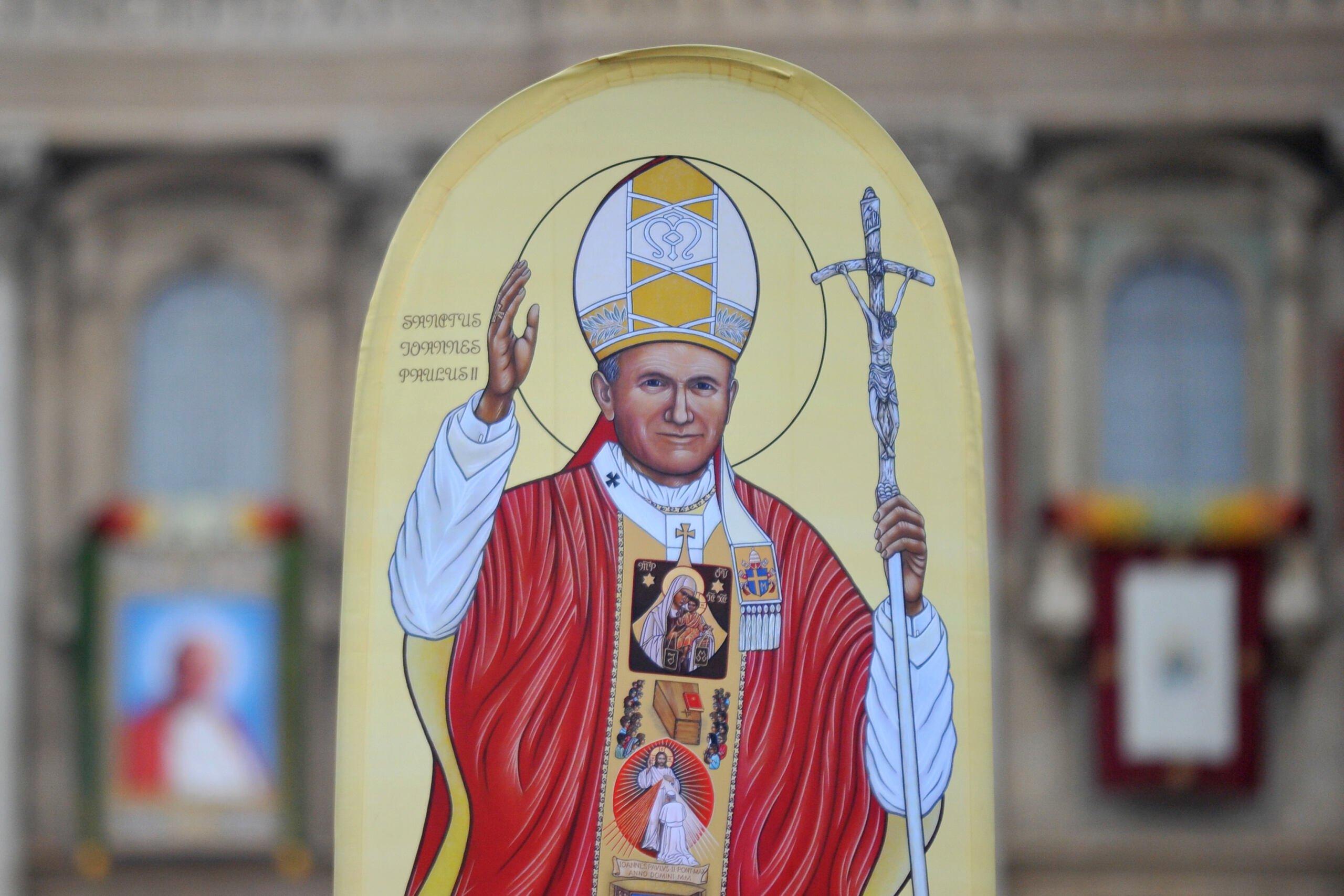 Jan Paweł II w stylu bizantyńskim