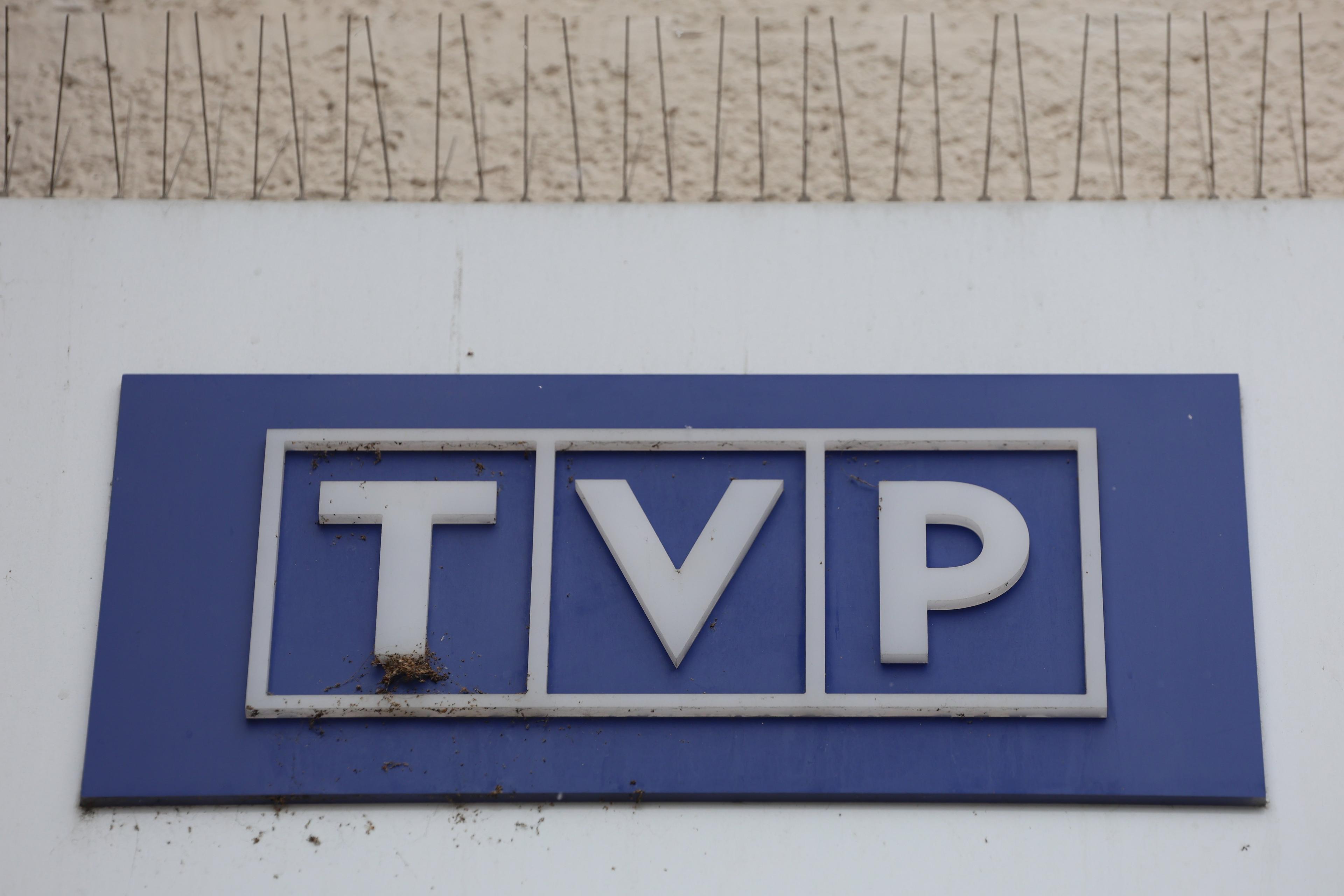 Logo TVP (białe litery na niebieskim tle)