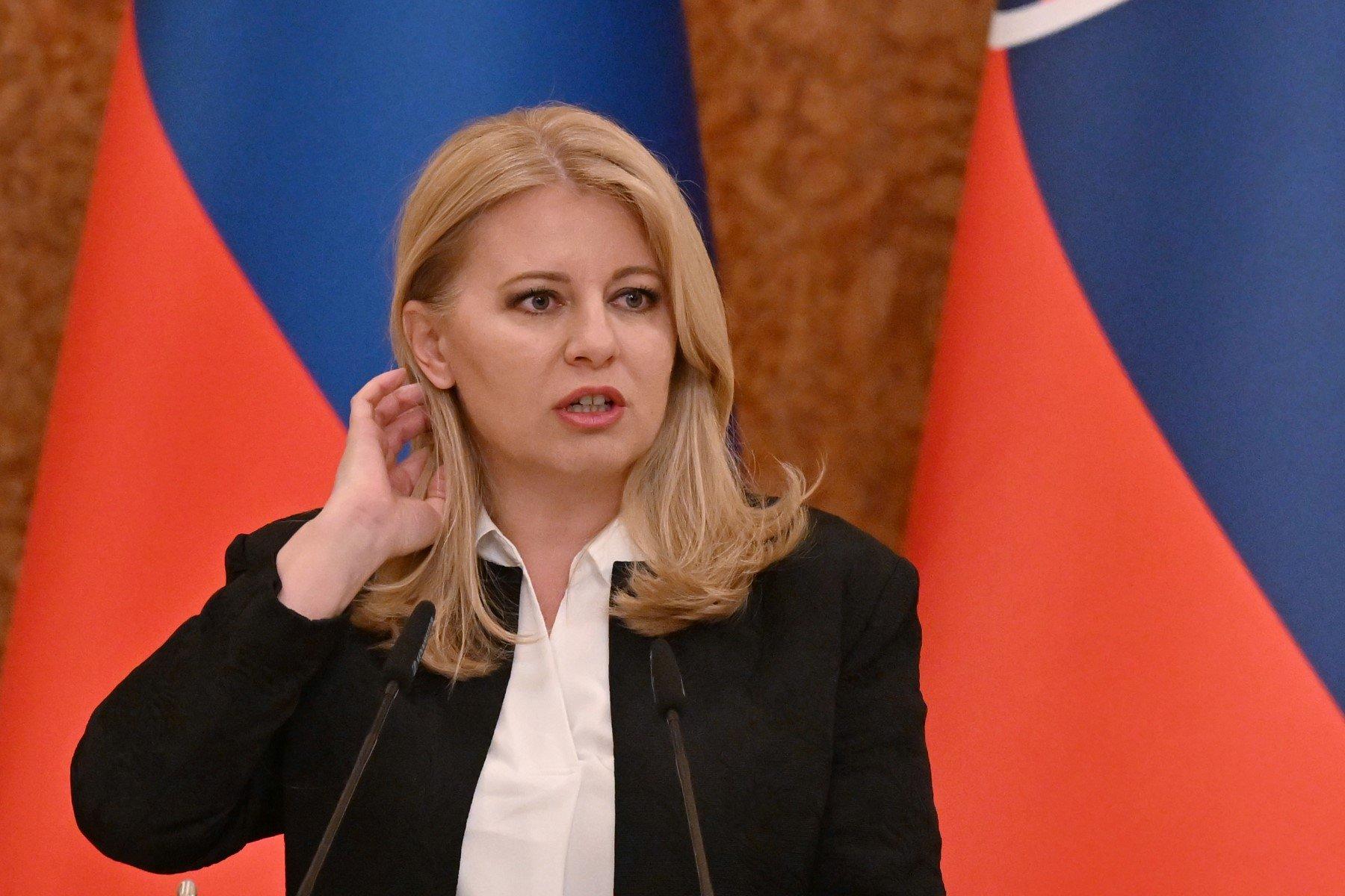 Kobieta z blond włosami, prezydentka Słowacji