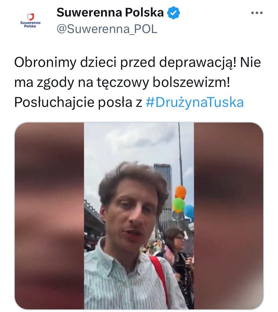 Twitterowy wpis Solidarnej Polski o Franku Sterczewskim