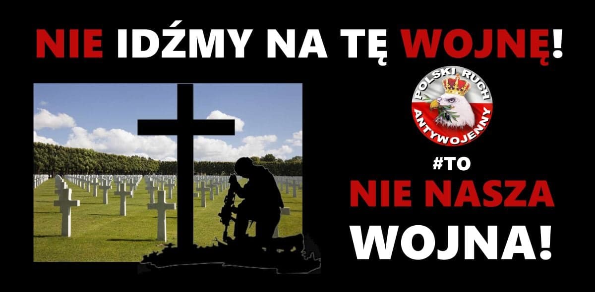 Propagandowa grafika Polskiego Ruchu Antywojennego