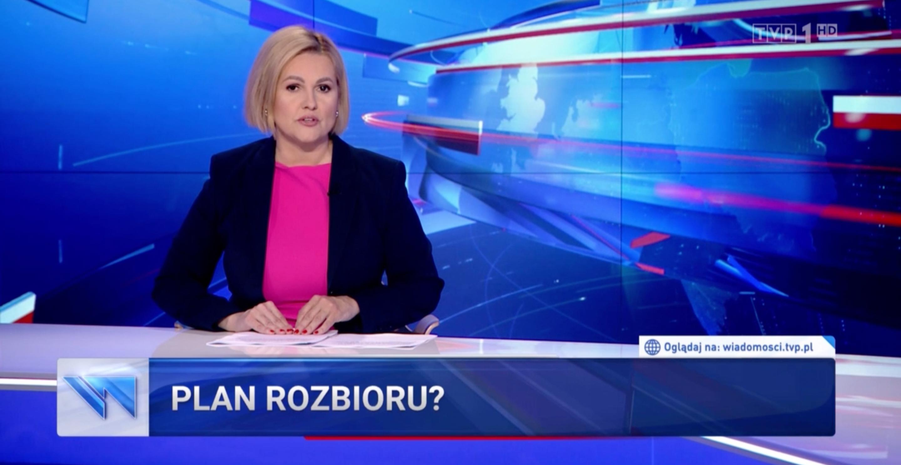 Wiadomości TVP: Tusk planował rozbiór Polski