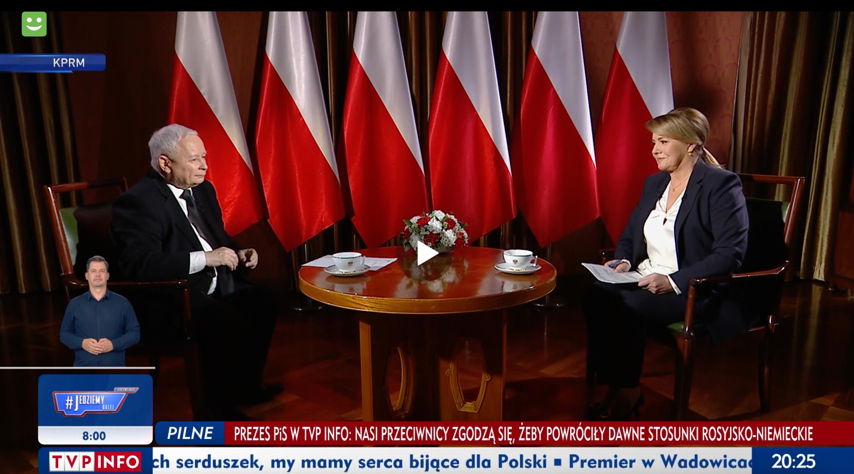 Na zdjęciu prezes PIS Jarosław Kaczyński i Danuta Holecka