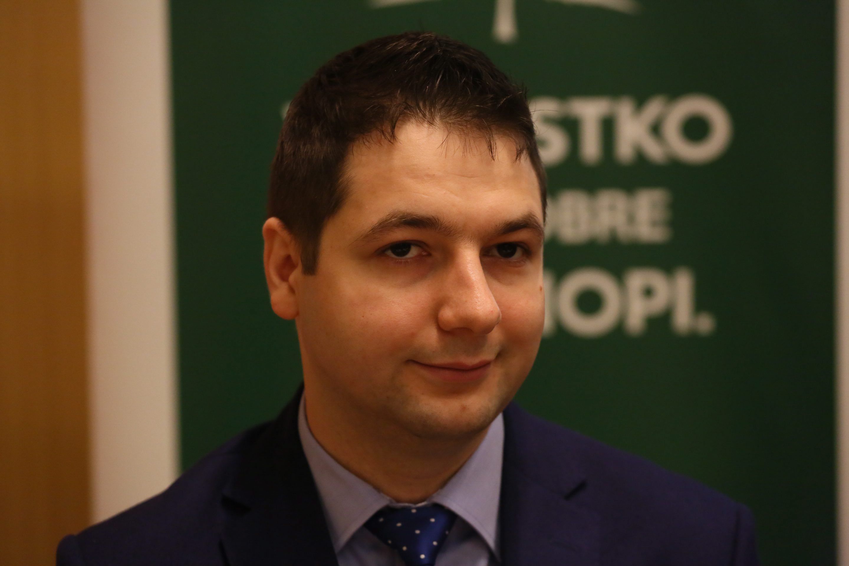 22.06.2015 Warszawa , Agora , Czerska 8 / 10 . Konferencja: CANNABIS LECZY . Przyszlosc marihuany medycznej w Polsce . Patryk Jaki ( Zjednoczona Prawica ) podczas PANELU I . OKRAGLY STOL : Co dalej z konopiami ?  
Fot. Agata Grzybowska / Agencja Gazeta