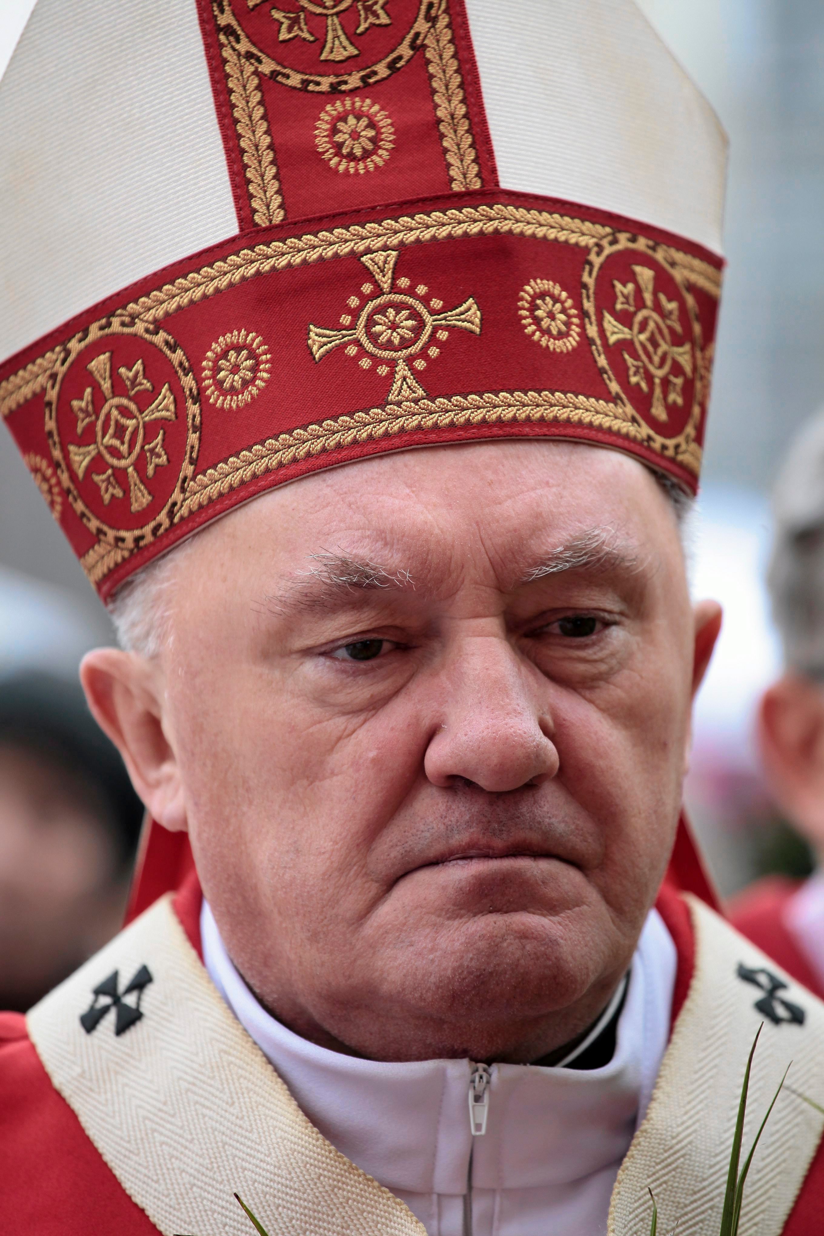 20.03.2016 Warszawa . Kardynal Kazimierz Nycz podczas Niedzieli Palmowej w parafii Wniebowstapienia Panskiego .
Fot. Dawid Zuchowicz / Agencja Gazeta