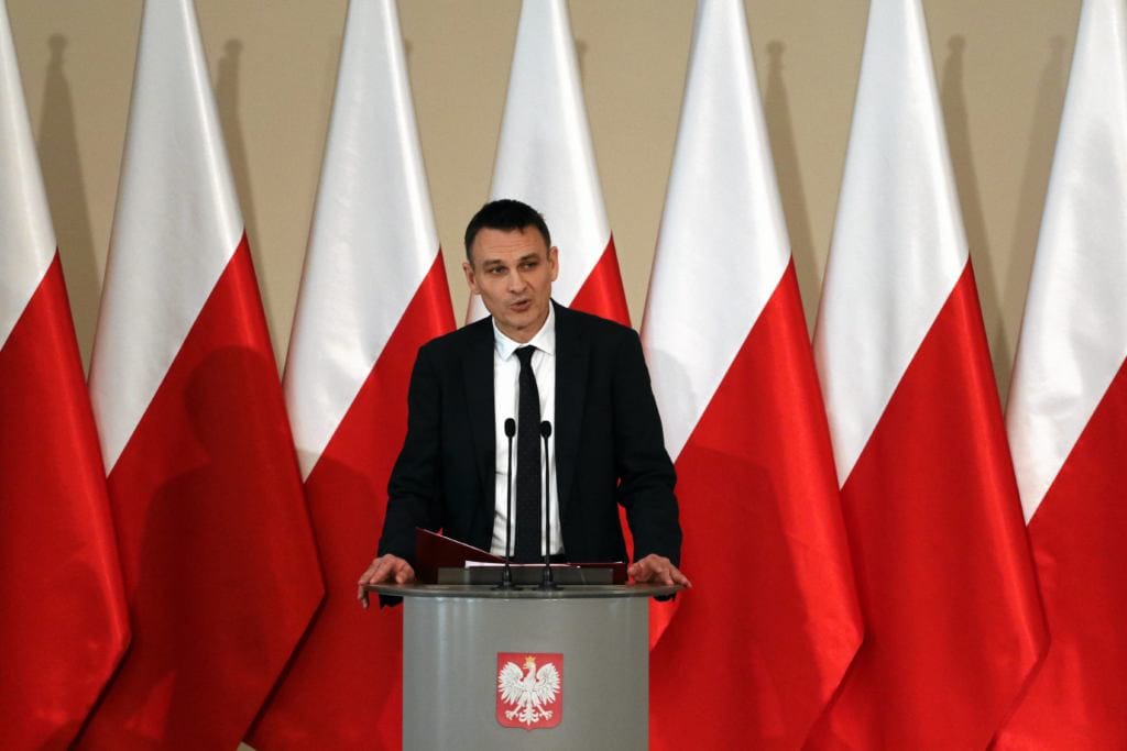 23.03.2016 Warszawa , KPRM . Wojciech Kaczmarczyk  - pe³nomocnik rzadu ds. spoleczenstwa obywatelskiego i rownego traktowania podczas konferencji  Wsparcie Spo³eczenstwa Obywatelskiego w Polsce  Nowe Otwarcie  .
Fot. Slawomir Kaminski / Agencja Gazeta