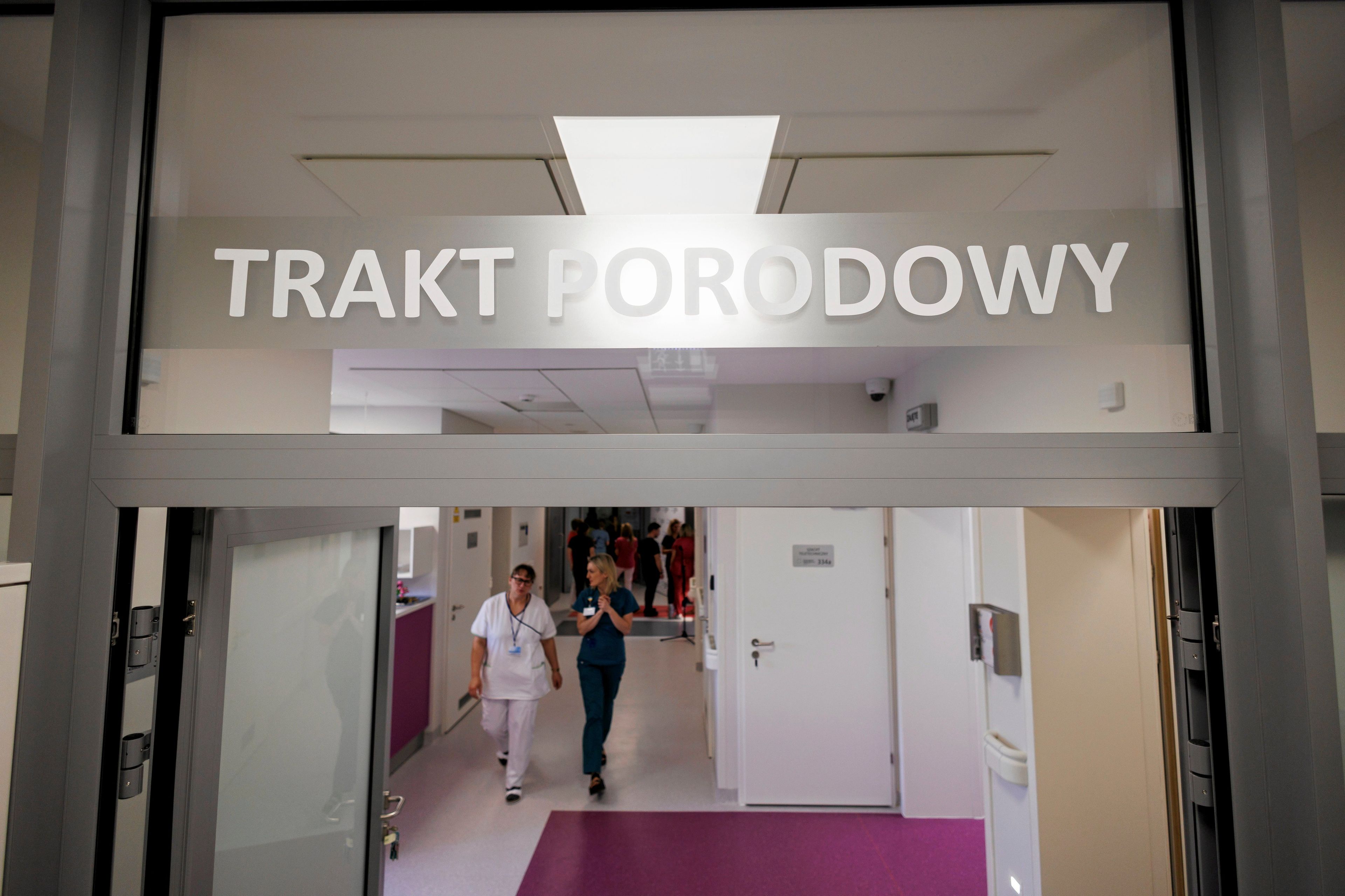 04.03.2024 Rzeszow , Uniwersytecki Szpital Kliniczny im Fryderyka Chopina . Tabliczka . Otwarcie Traktu Porodowego oraz Sal Patologii Ciazy i Poloznictwa w Klinice Ginekologii , Ginekologii Onkologicznej i Poloznictwa .
Fot. Patryk Ogorzalek / Agencja Wyborcza.pl