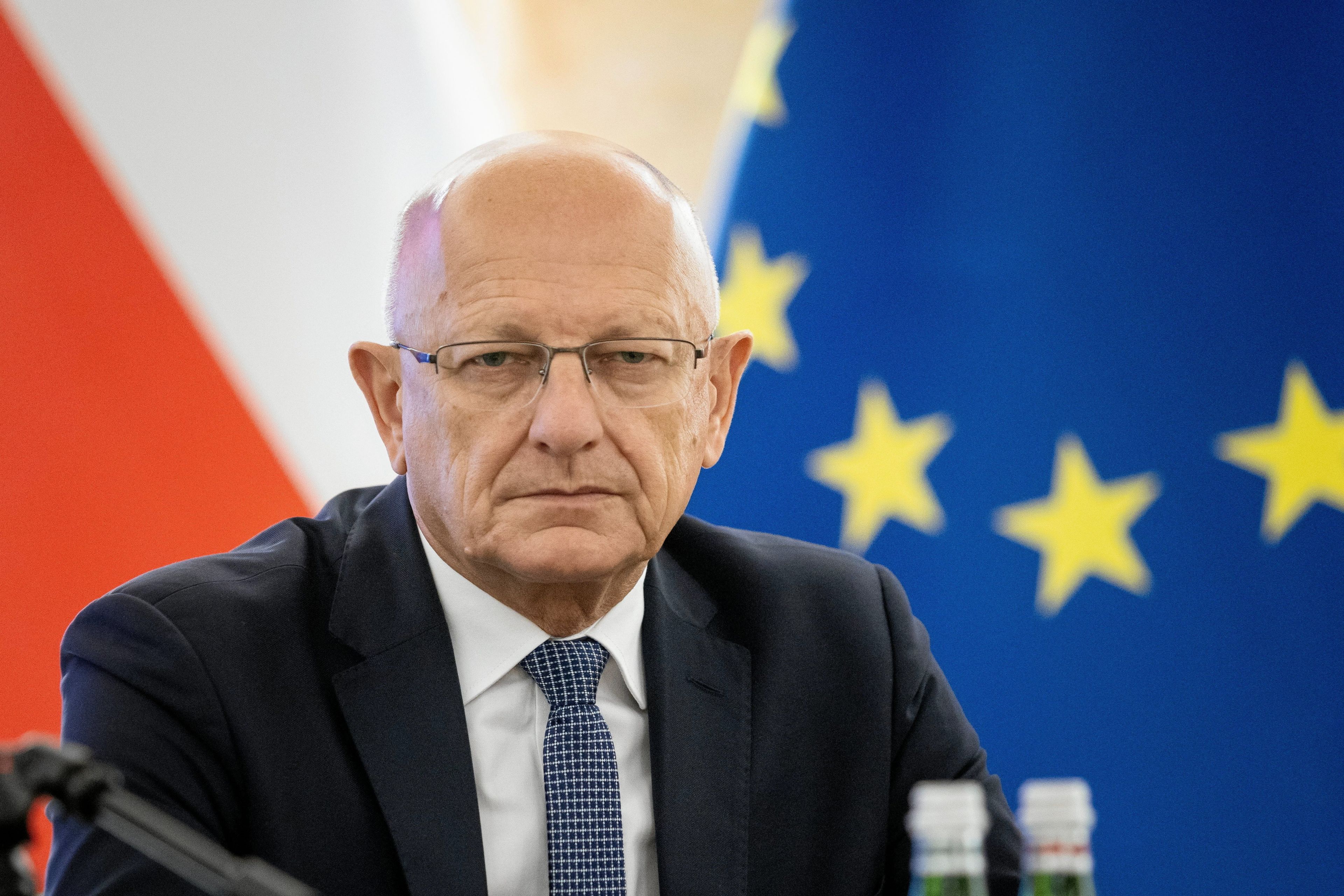 06.06.2025 Lublin , Urzad Wojewodzki . Prezydent miasta Krzysztof Zuk podczas Odprawy Dyplomatycznej Wojewody Lubelskiego 2025 z udzialem goscia specjalnego , bylej Premier RP Hanny Suchockiej .
Fot. Jakub Orzechowski / Agencja Wyborcza.pl