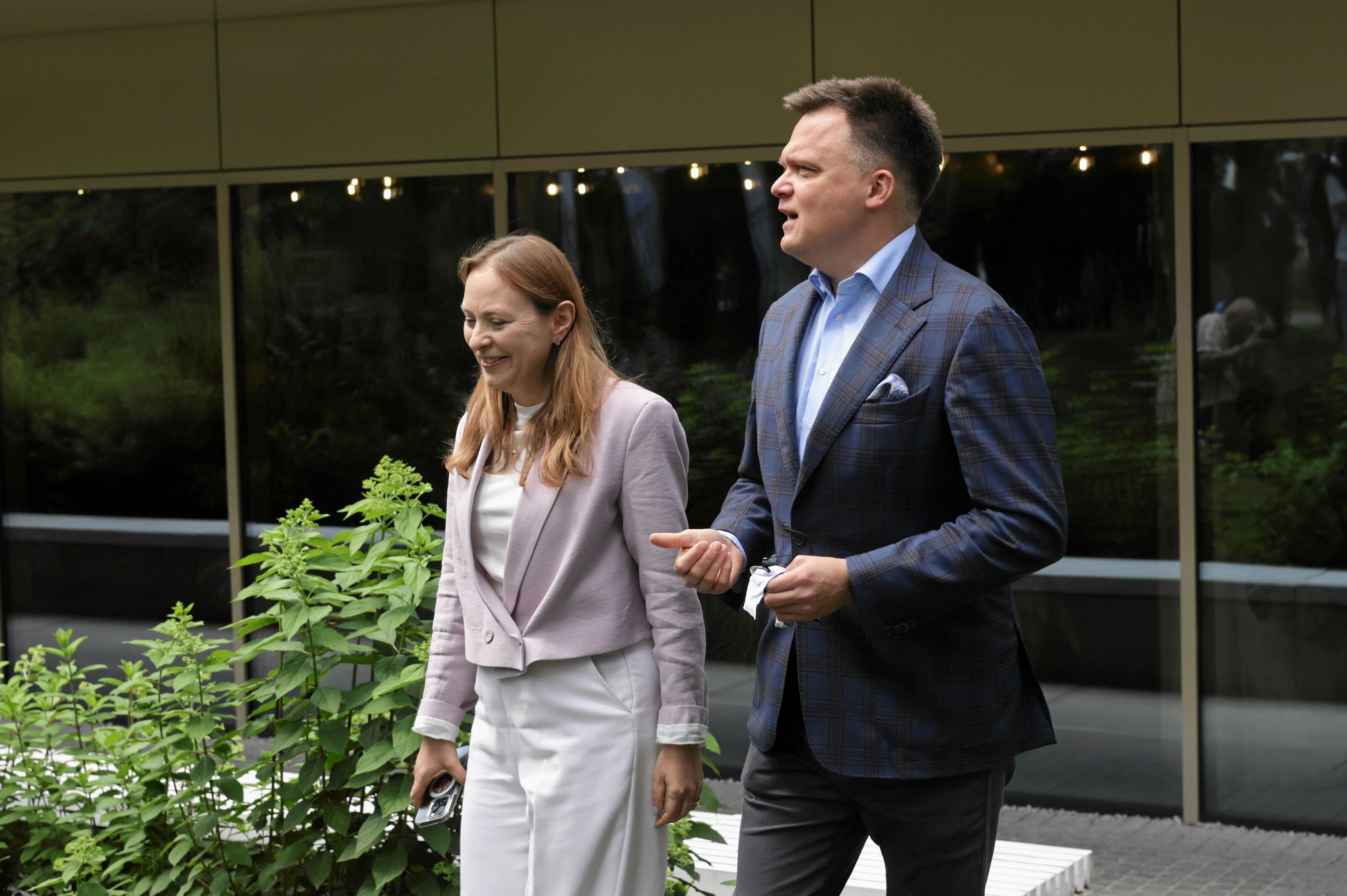Katarzyna Pełczyńska-Nałęcz i Szymon Hołownia