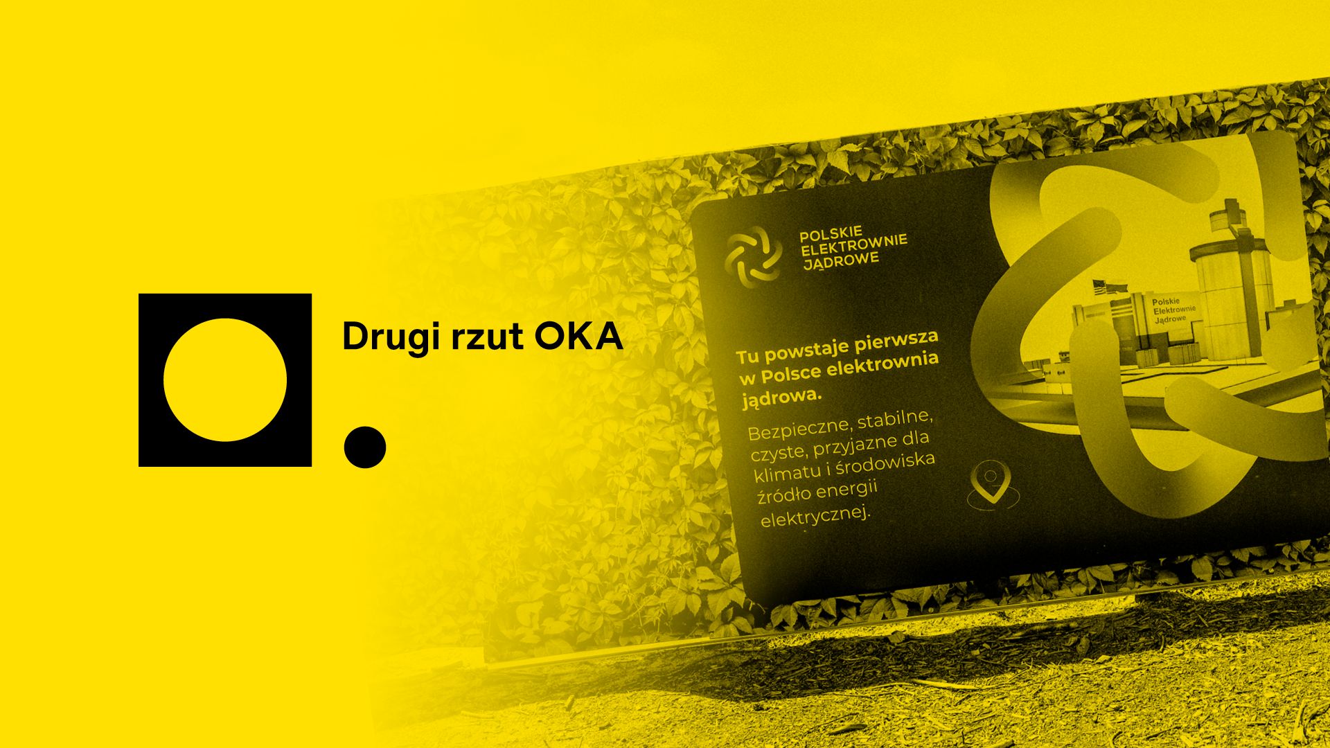 Ulotka reklamująca budowę elektrowni Choczewo