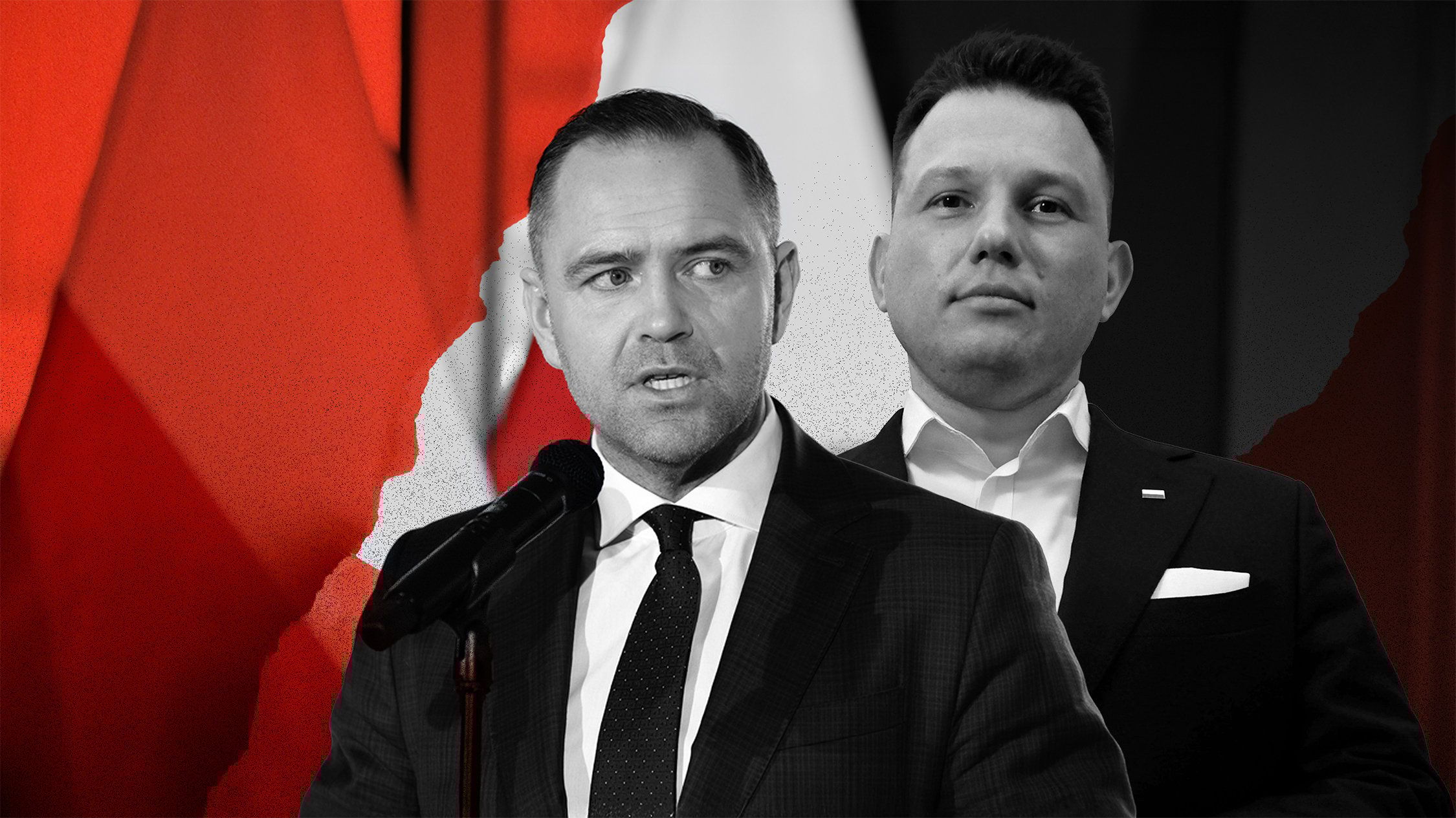 Sklejka zdjęć dwóch mężczyzn