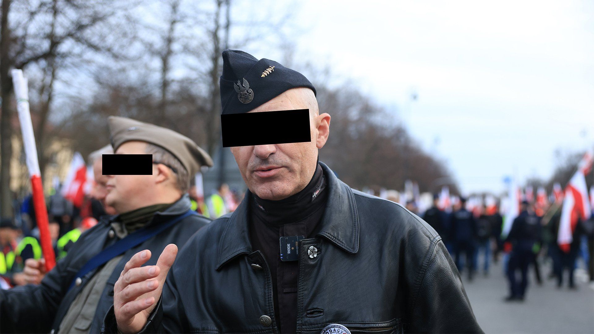 Marcin O. o Wojciech O. podczas protestu rolników