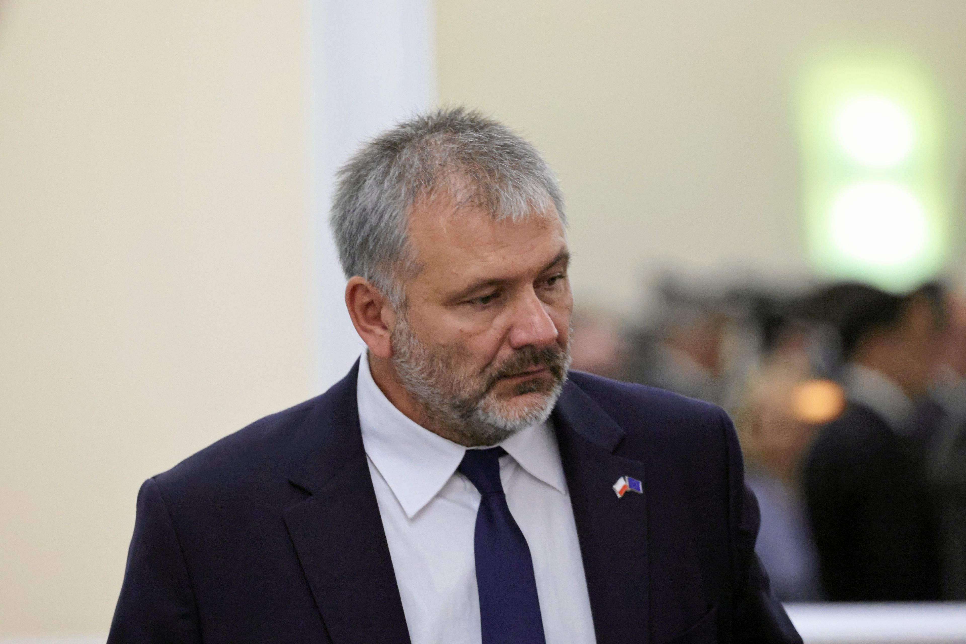 12.08.2025 Warszawa . Kancelaria Premiera Rady Ministrow . Al . Ujazdowskie 1 .  Minister sprawiedliwosci Waldemar Zurek podczas posiedzenia rzadu .
Fot . Robert Kowalewski / Agencja Wyborcza.pl