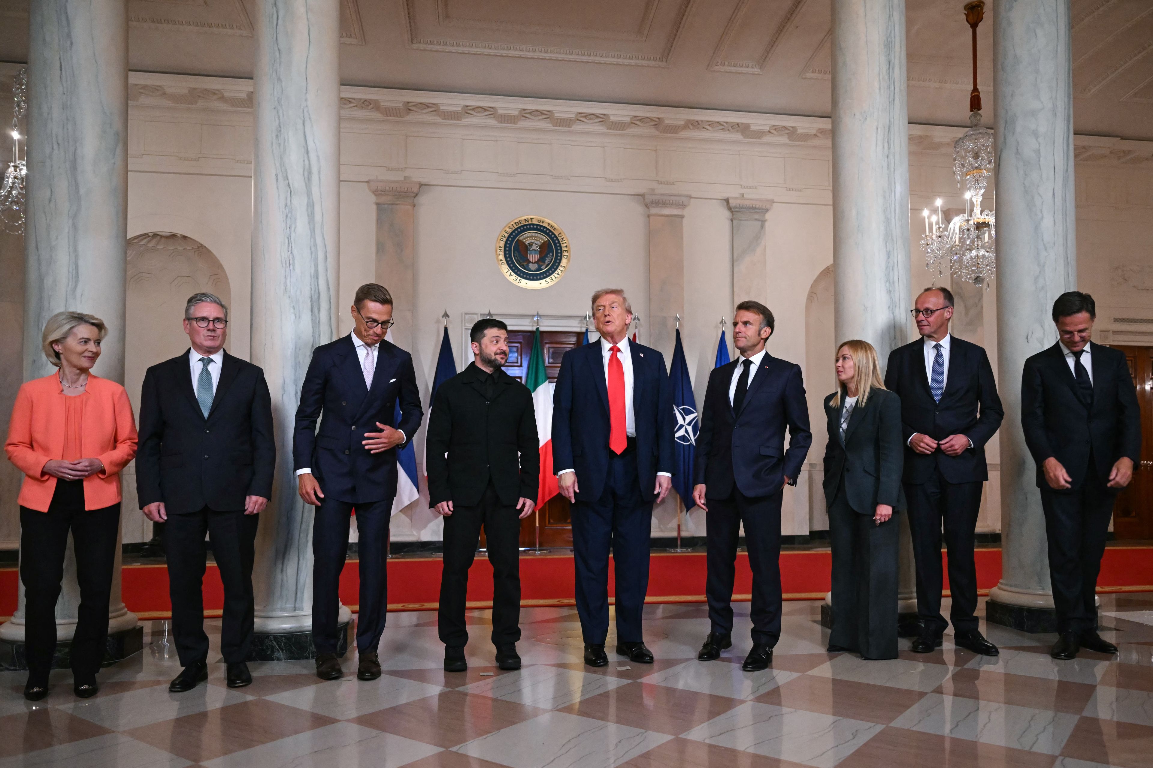 Trump meets Zelensky and European leaders in Washington DC