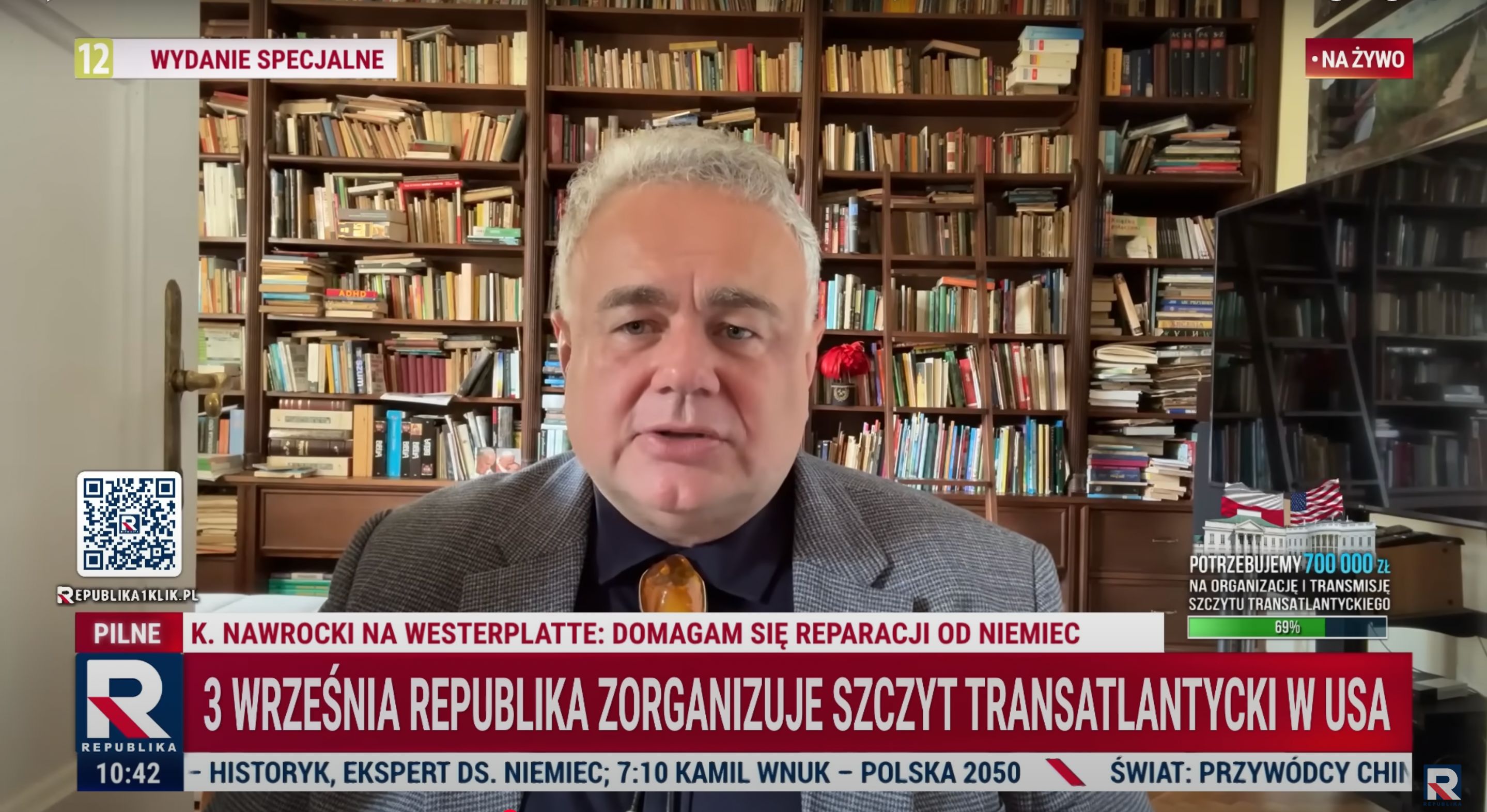 Tomasz Sakiewicz namawia do wpłacania na szczyt transatlantycki, Republika zebrała 700 tys. zł