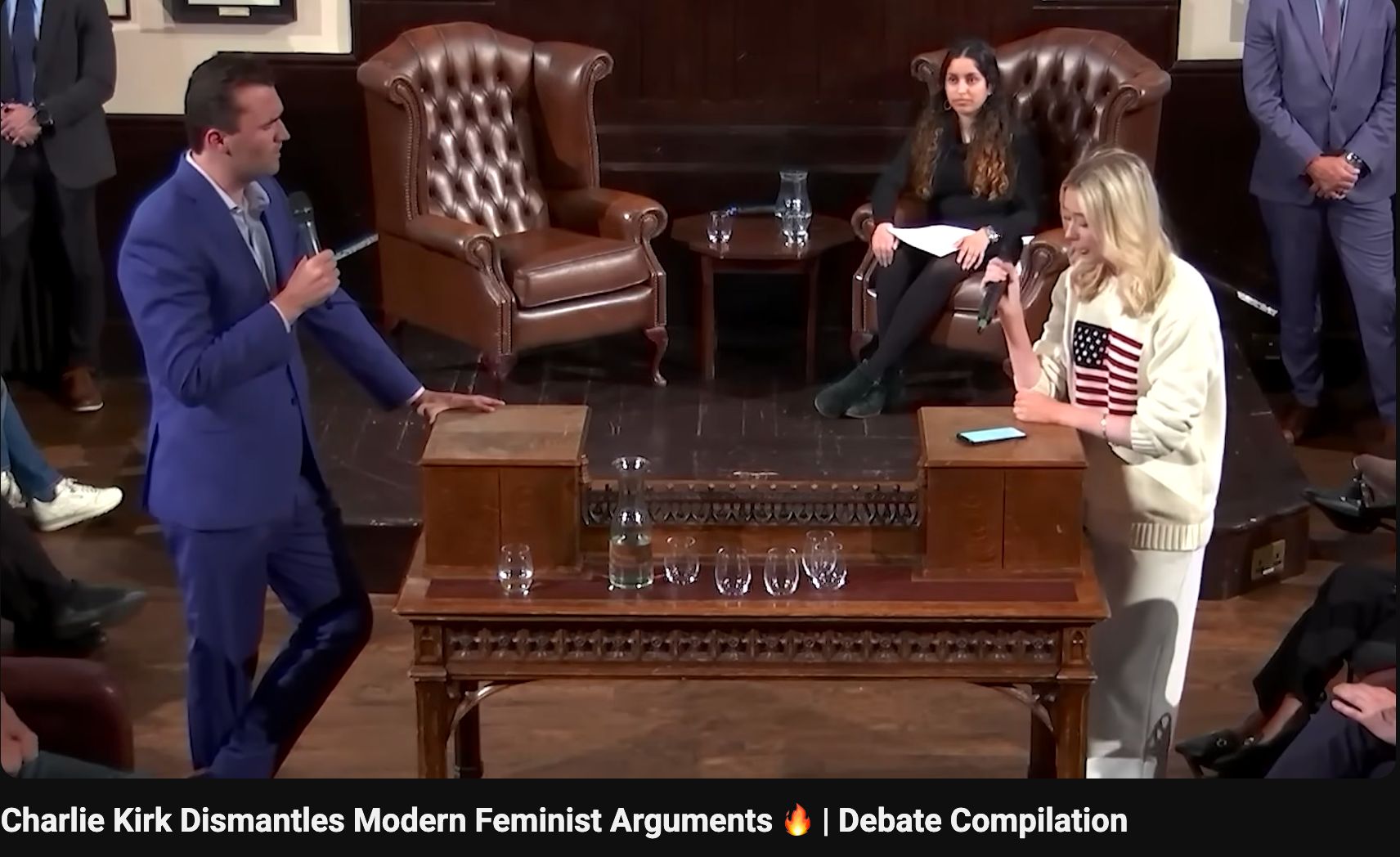 Charlie Kirk dyskutuje o feminizmie, źródło: YouTube Turning Points USA