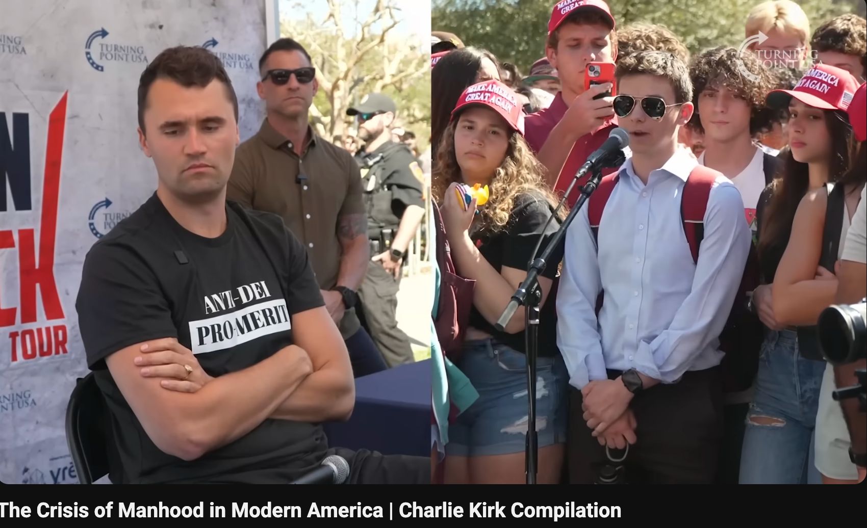 Charlie Kirk dyskutuje o męskości