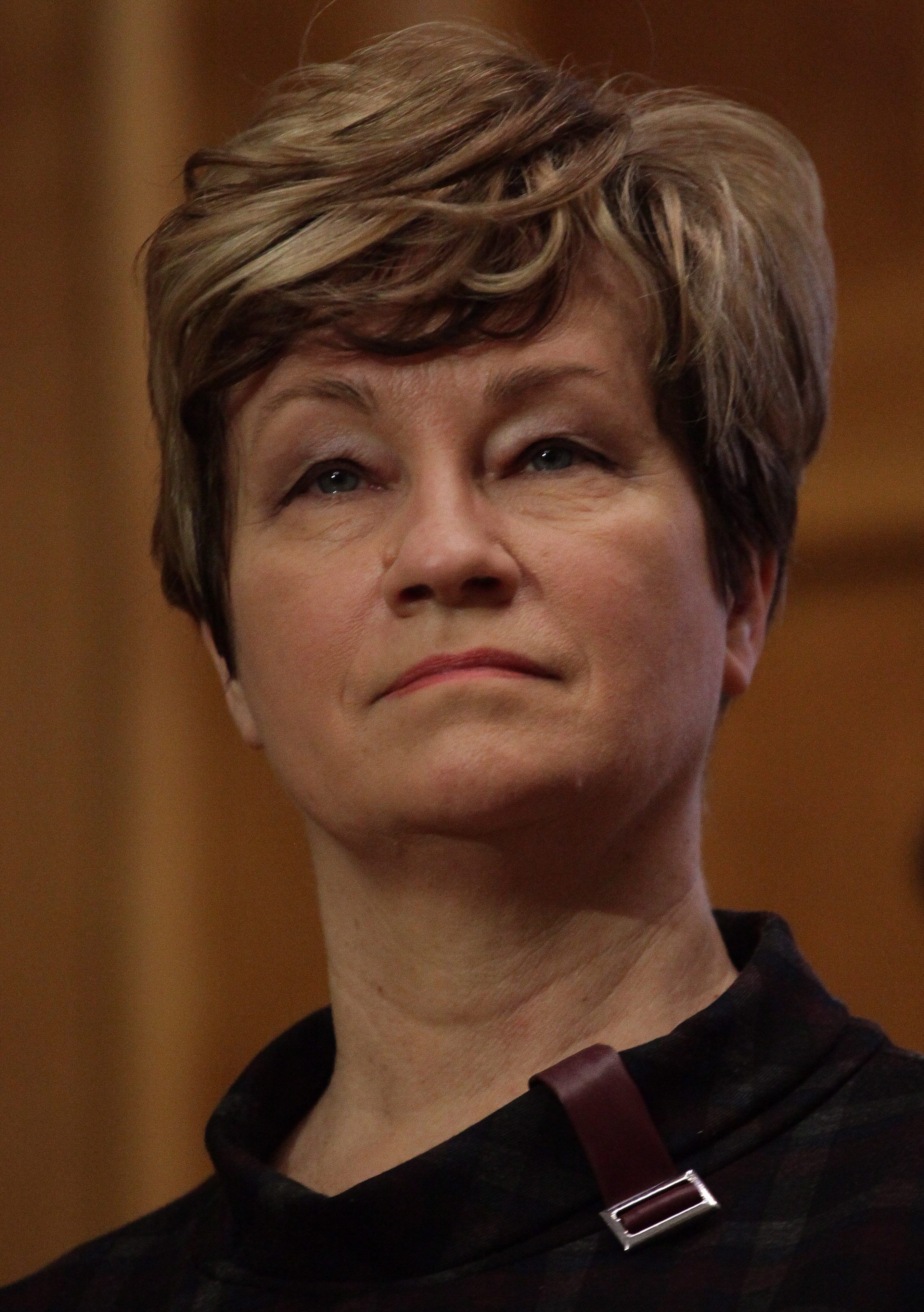 03.02.2016 Warszawa , al Szucha . Ministerstwo Edukacji Narodowej . Wiceminister Marzena Drab podczas prezentacji programu :" Uczen - rodzic - nauczyciel. Dobra zmiana" , ogolnopolskiej debaty o systemie oswiaty . 
Fot . Slawomir Kaminski / Agencja Gazeta