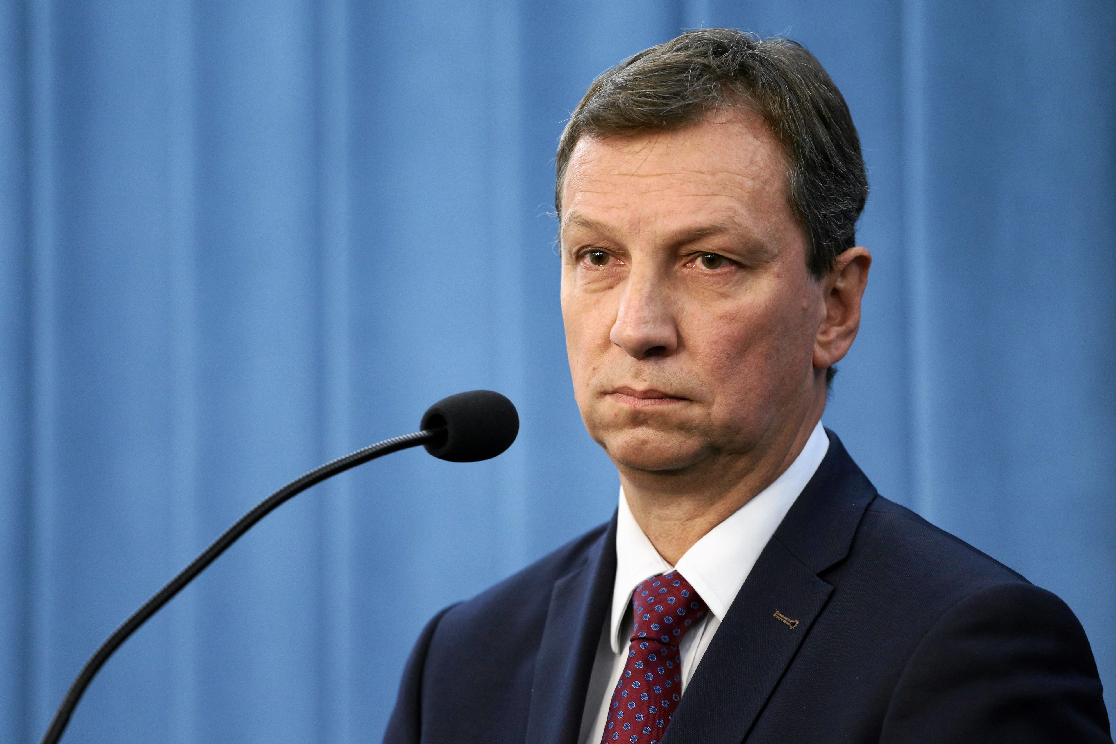 04.12.2015 Warszawa , Sejm . Pose³ PO Andrzej Halicki podczas konferencji prasowej dotyczacej Trybunalu Konstytucyjnego .
Fot. Adam Stepien / Agencja Gazeta