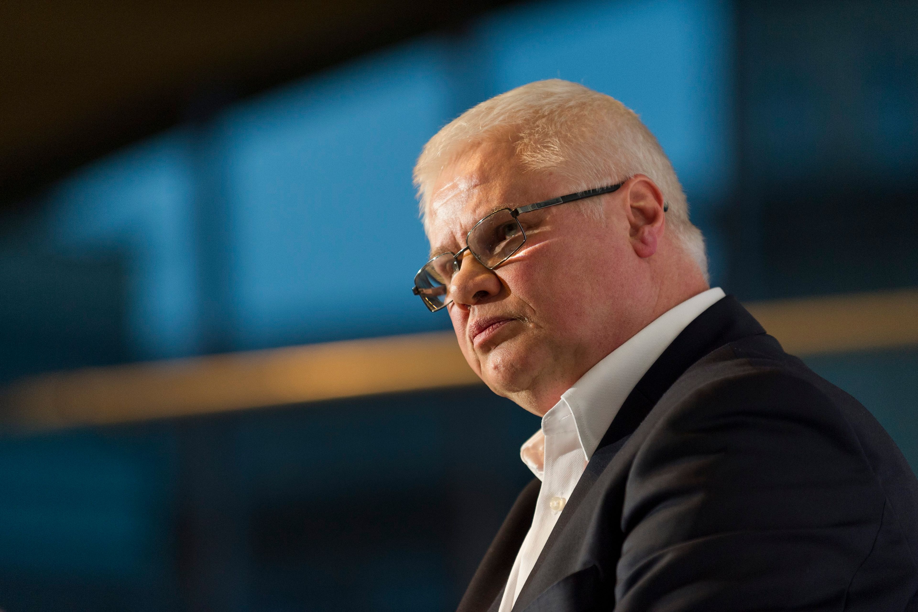 07.03.2016 Krakow , Opera Krakowska . Jerzy Hausner  podczas inaugracji dzialalnosci Klubu Obywatelskiego .

Fot. Lukasz Krajewski / Agencja Gazeta