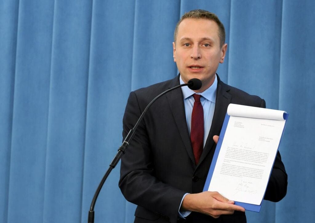 22.09.2016 Warszawa , Sejm . Krzysztof Brejza podczas konferencji klubu PO - Ustawka w TVP ?
Fot . Slawomir Kaminski / Agencja Gazeta