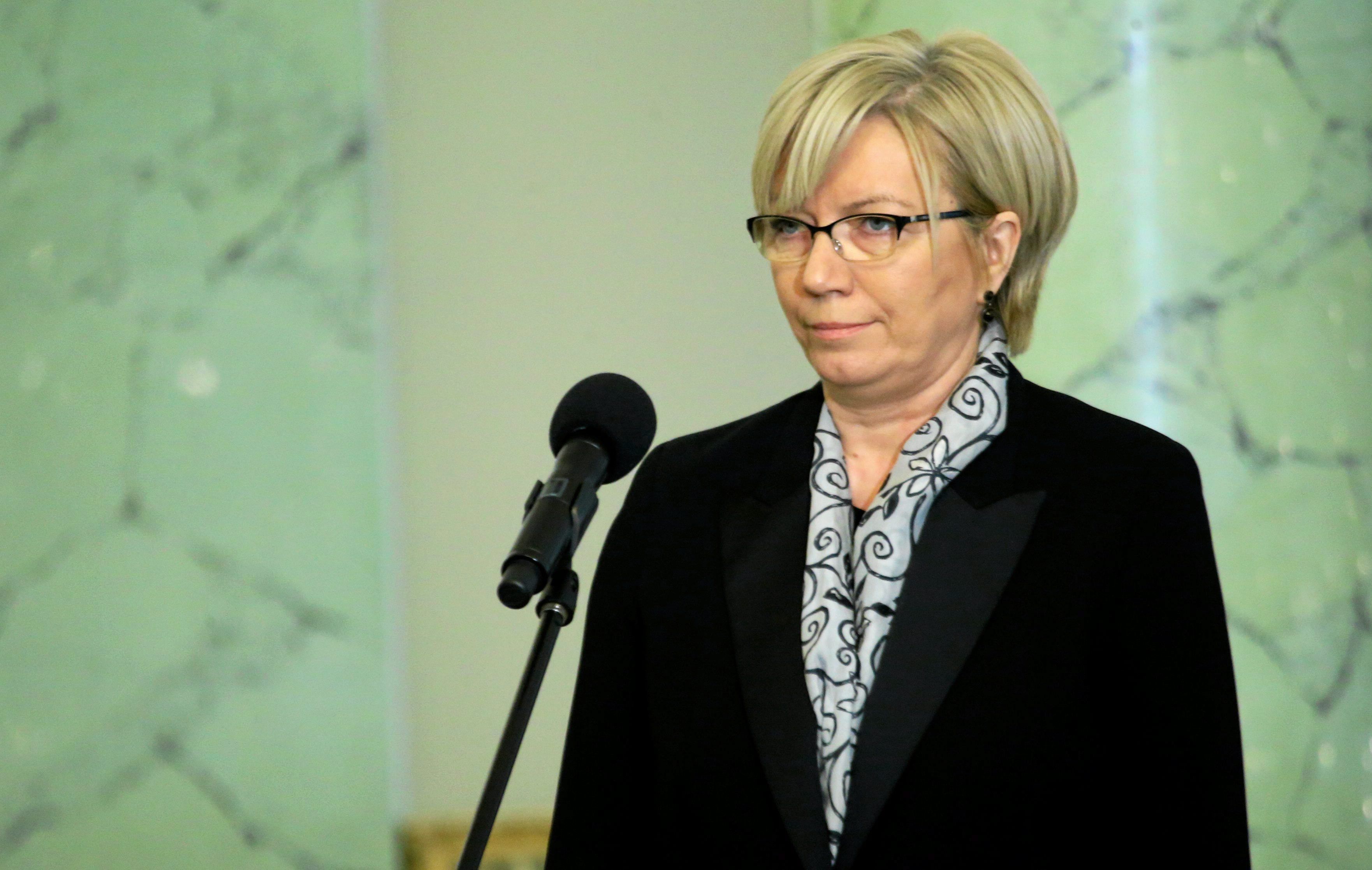09.12.2015 Warszawa , Palac Prezydencki . Zaprzysiezenie piatego sedziego TK wybranego przez PiS. Slubowanie zlozy Julia Przylebska
Fot. Kuba Atys / Agencja Gazeta