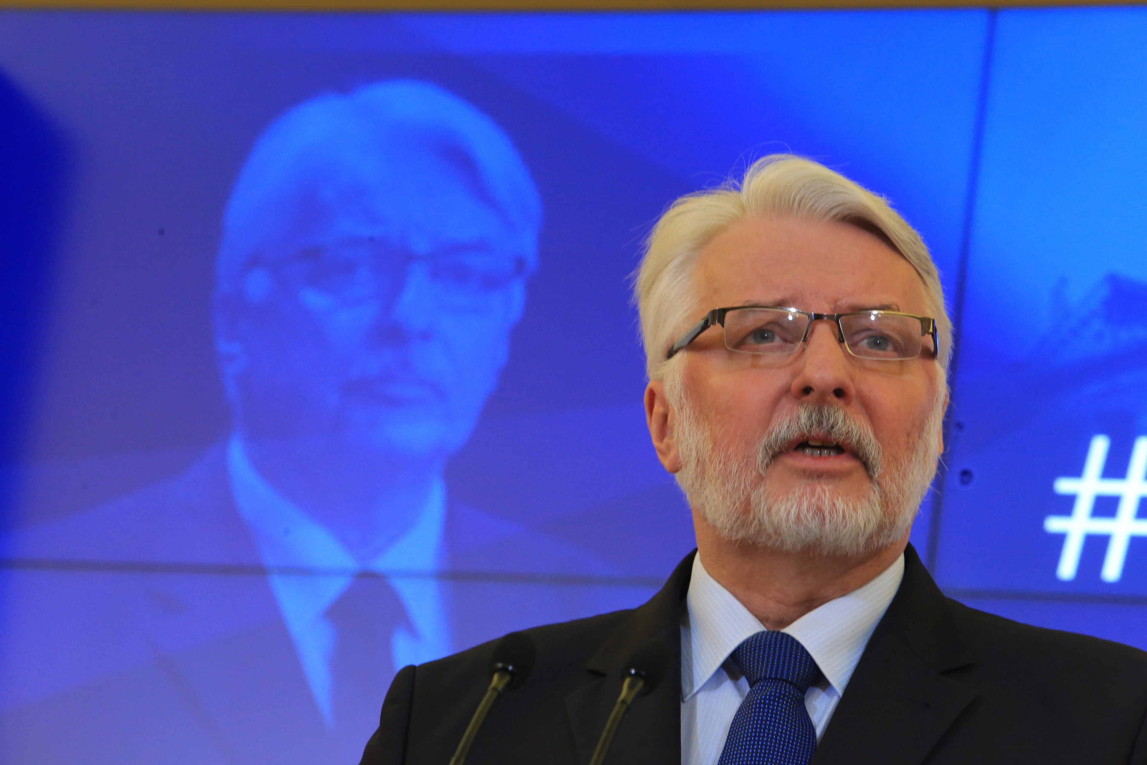 24.01.2017 Warszawa . Kancelaria Prezesa Rady Ministrow . Minister spraw zagranicznych Witold Waszczykowski podczas konferencji prasowej #RokNowychZadan .
Fot. Jacek Marczewski / Agencja Gazeta