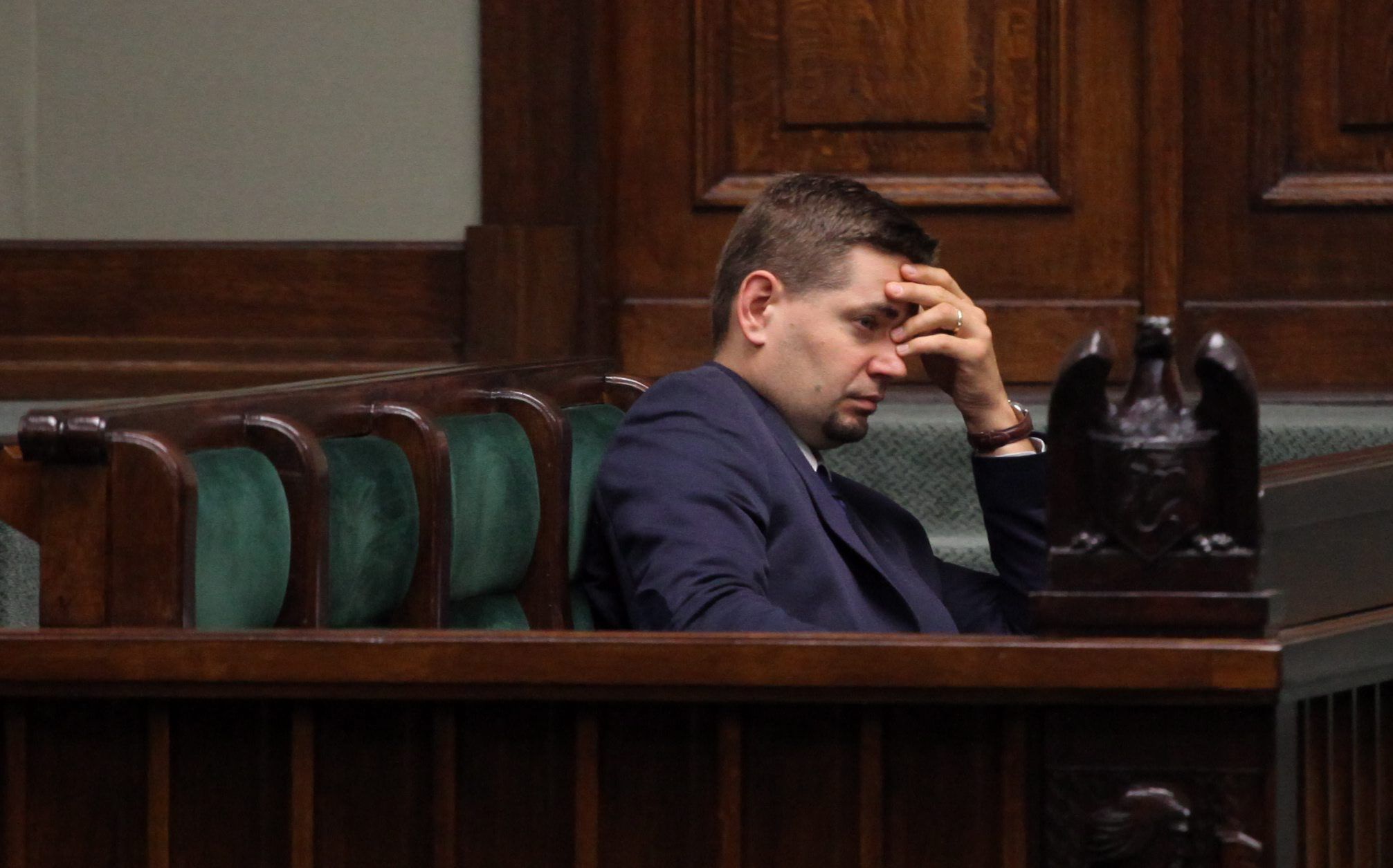 11.09.2014 Warszawa , Sejm . Wiceminister sprawiedliwosci Michal Krolikowski  podczas debaty podczas debaty o zmianach w kodeksie karnym - stop pedofilli .
Fot . Slawomir Kaminski / Agencja Gazeta