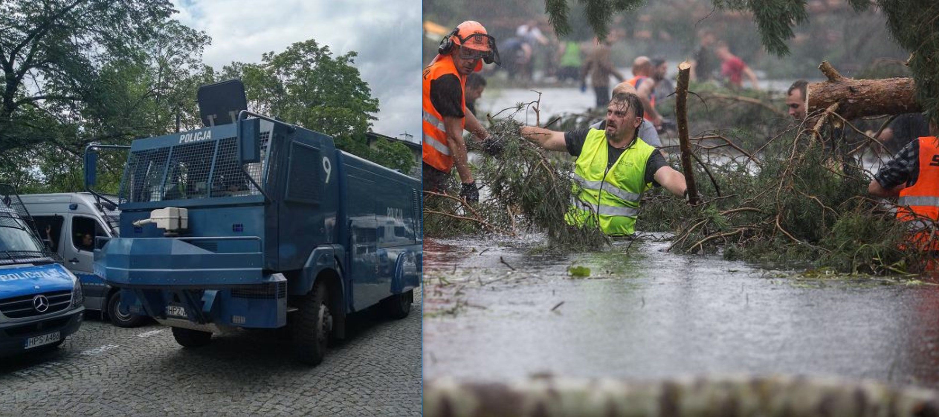 Grafika do artykułu W lipcu w Sejmie mobilizacja służb mundurowych jak w stanie nadzwyczajnym. A w sierpniu, po nawałnicach na Pomorzu - jakby nie stało się nic nadzwyczajnego