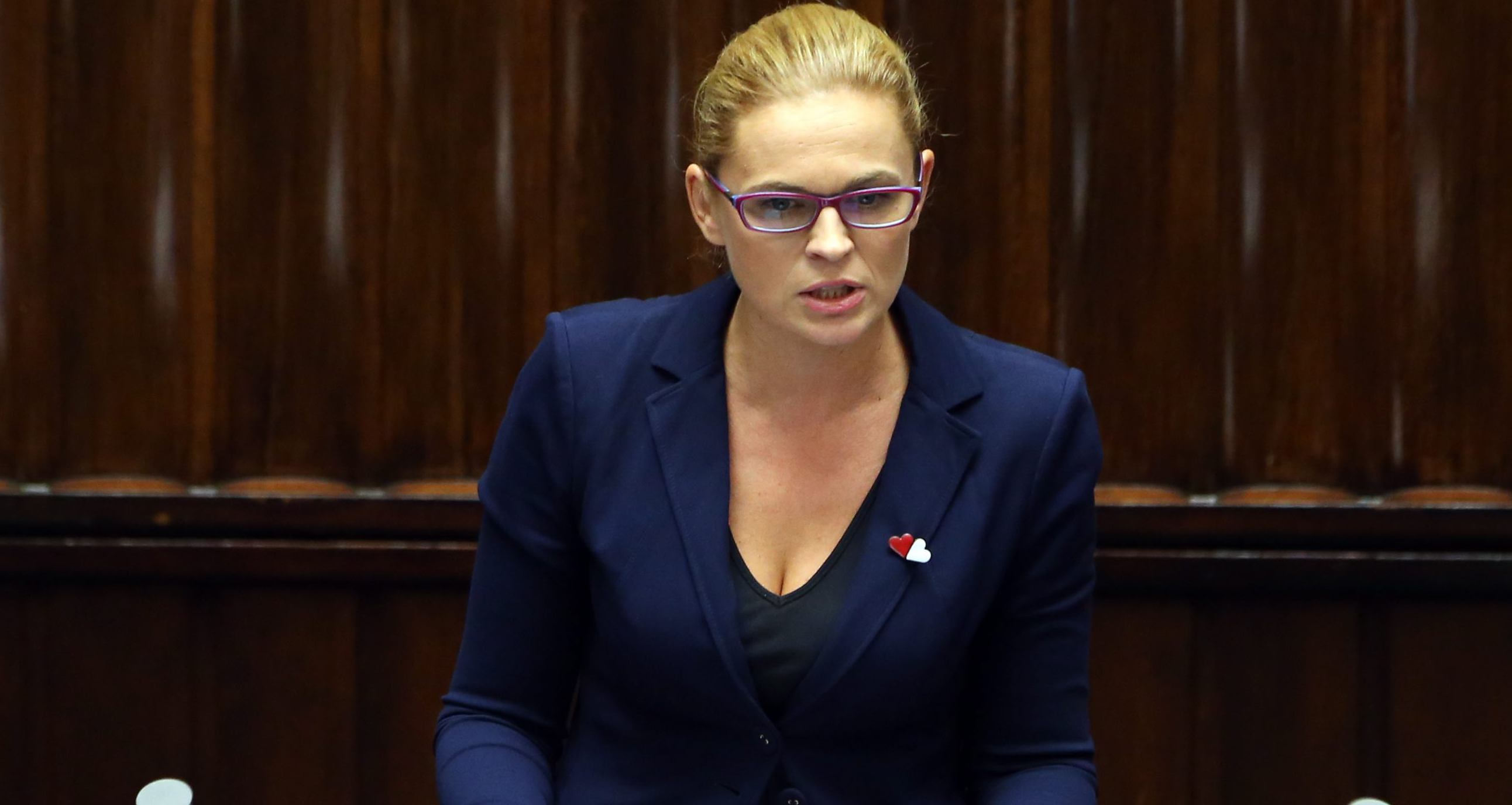 22.09.2016 Warszawa , Sejm .  Barbara Nowacka - Komitet Inicjatywy Ustawodawczej - Ratujmy Kobiety podczas debaty aborcyjnej .
Fot . Slawomir Kaminski / Agencja Gazeta