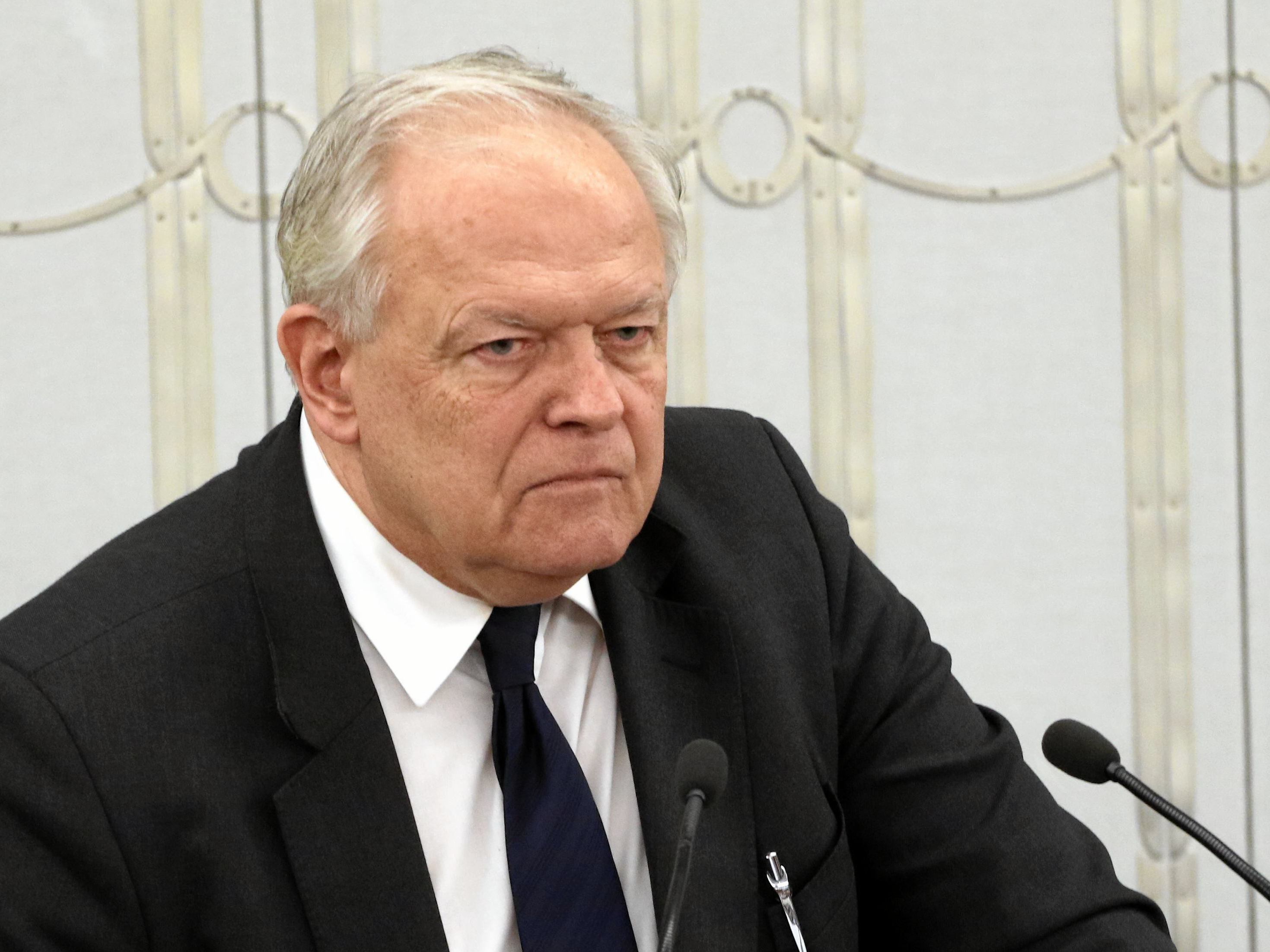 14.12.2017 Warszawa , Senat . Prezes Sadu Najwyzszego Stanislaw Zablocki podczas debaty nad ustawa o Sadzie Najwyzszym .
Fot. Slawomir Kaminski / Agencja Gazeta