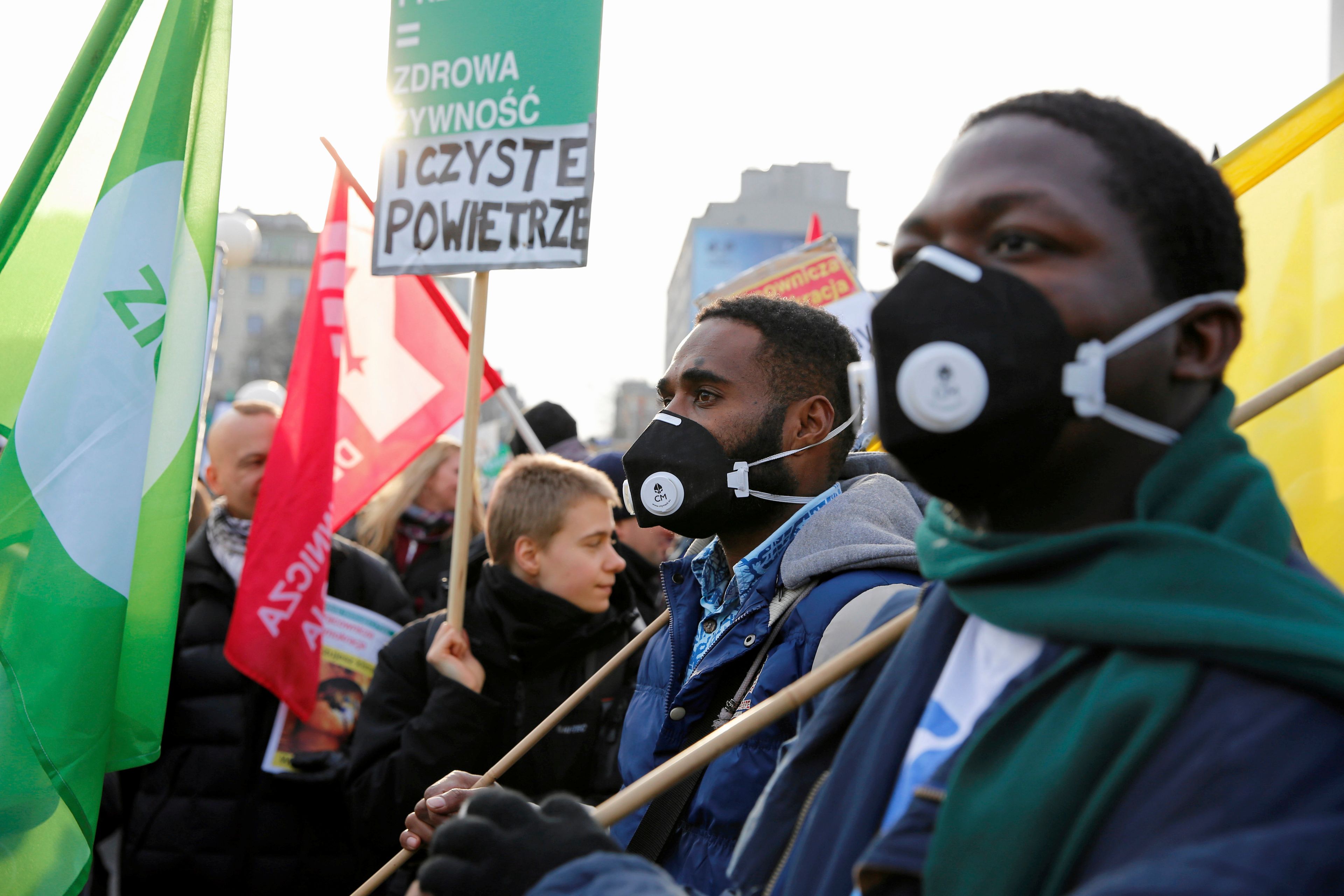 08.12.2018 Katowice . Marsz dla Klimatu przeszedl ulicami miasta. Szosty dzien szczytu klimatycznego COP24 . 
Fot. Grzegorz Celejewski / Agencja Gazeta
