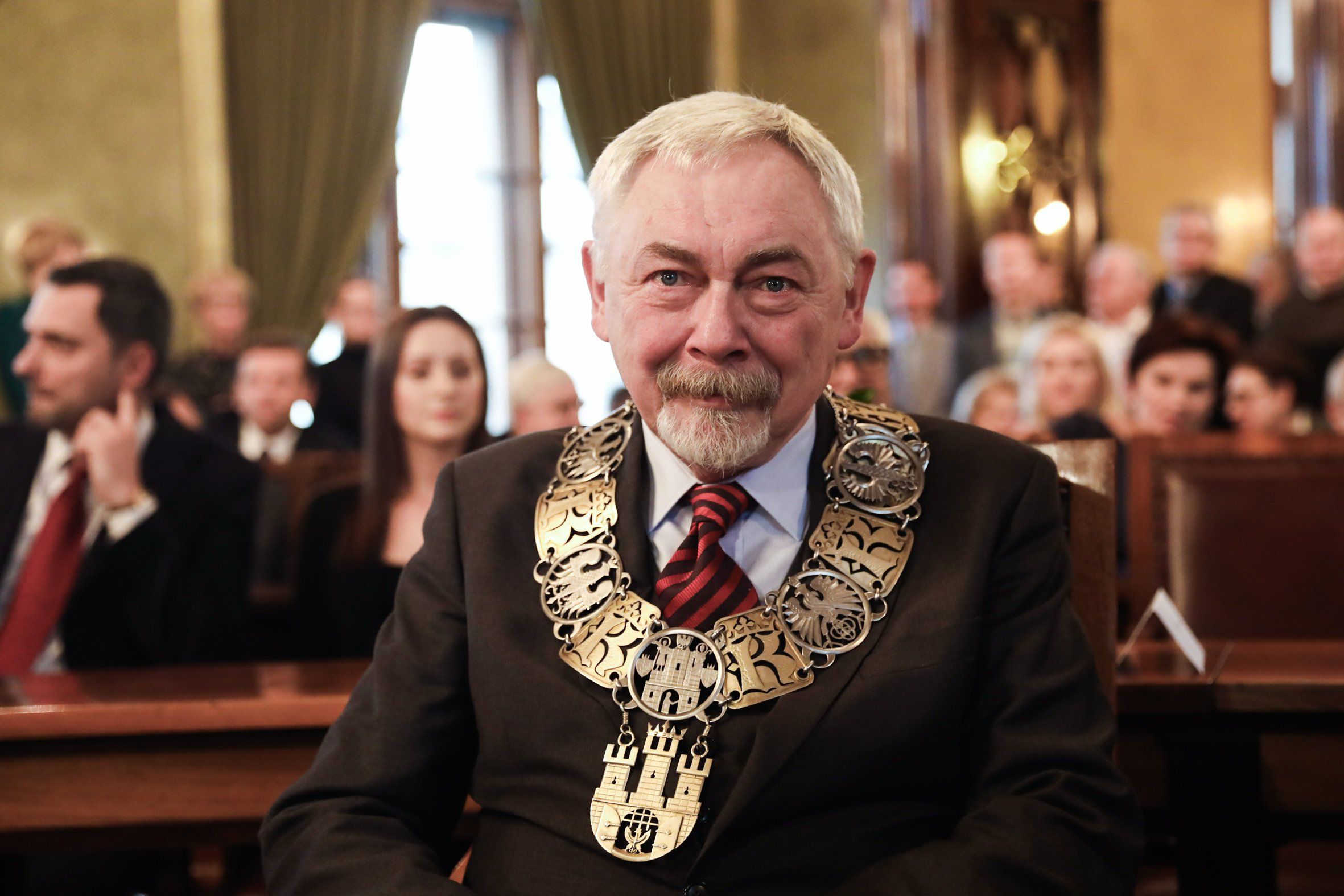 14.09.2017 Krakow, Urzad Miasta . Prezydent Krakowa Jacek Majchrowski , Pierwsza sesja nowej kadencji Rady Miasta . Fot. Jakub Porzycki / Agencja Gazeta