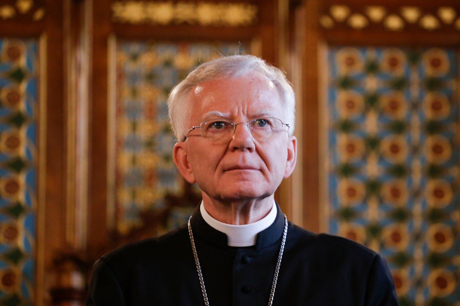 14.05.2018 Krakow , Collegium Novum Uniwersytetu Jagiellonskiego . Marek Jedraszewski podczas wreczenia nagrod Malopolanina Roku . Fot . Adrianna Bochenek / Agencja Gazeta