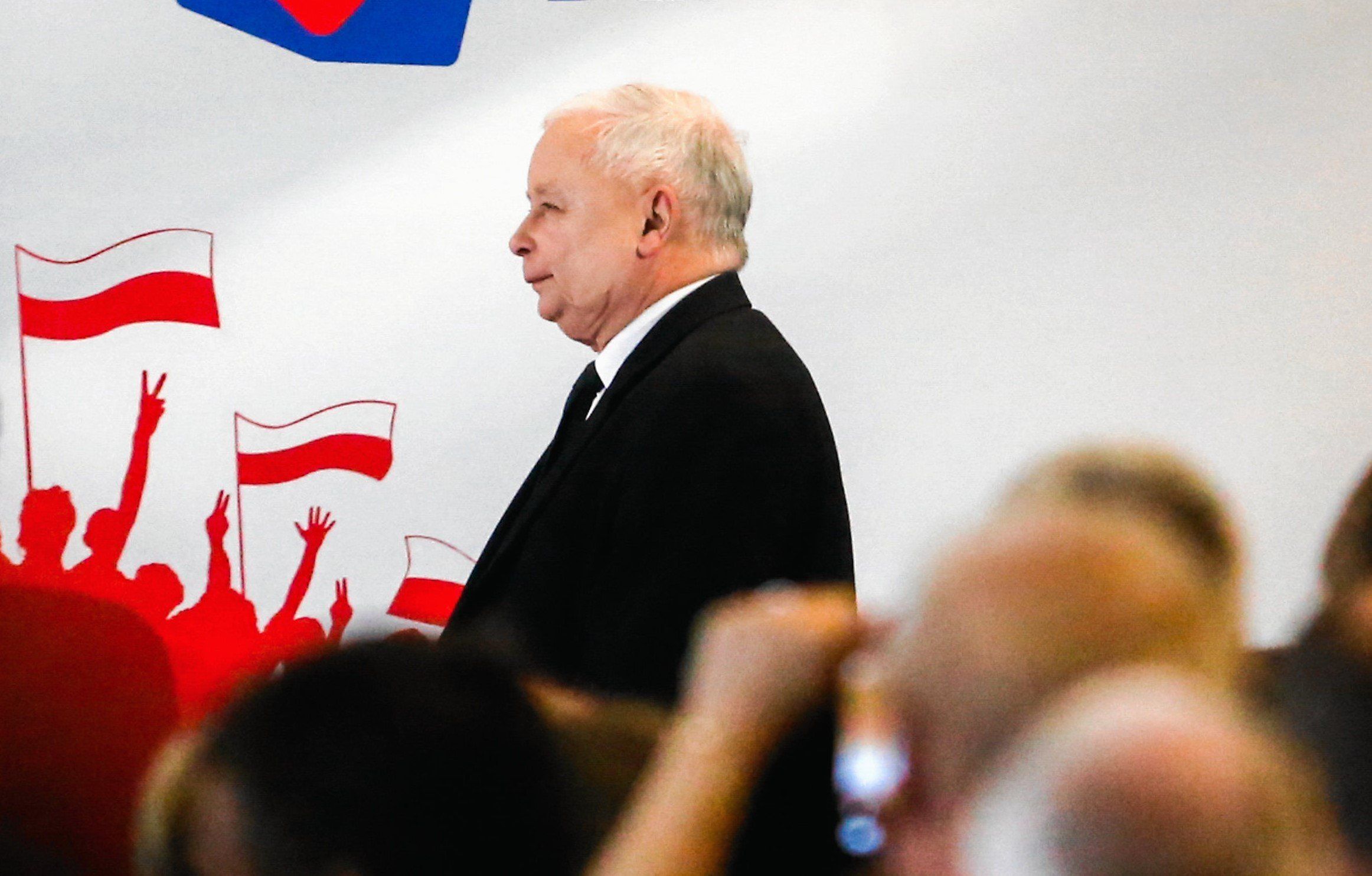 22.09.2019 Krakow , KST Sokol .  Jaroslaw Kaczynski podczas konwencji wyborczej Prawa i Sprawiedliwosci .  Fot. Adrianna Bochenek / Agencja Gazeta
