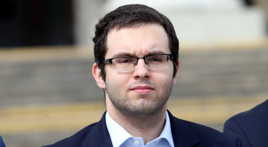 23.07.2020 Warszawa. Piotr Mazurek konferencja prasowa radnych Pis w sprawie dekomunizacji ulic i ulicy Lecha Kaczynskiego . Fot . Kuba Atys / Agencja Gazeta