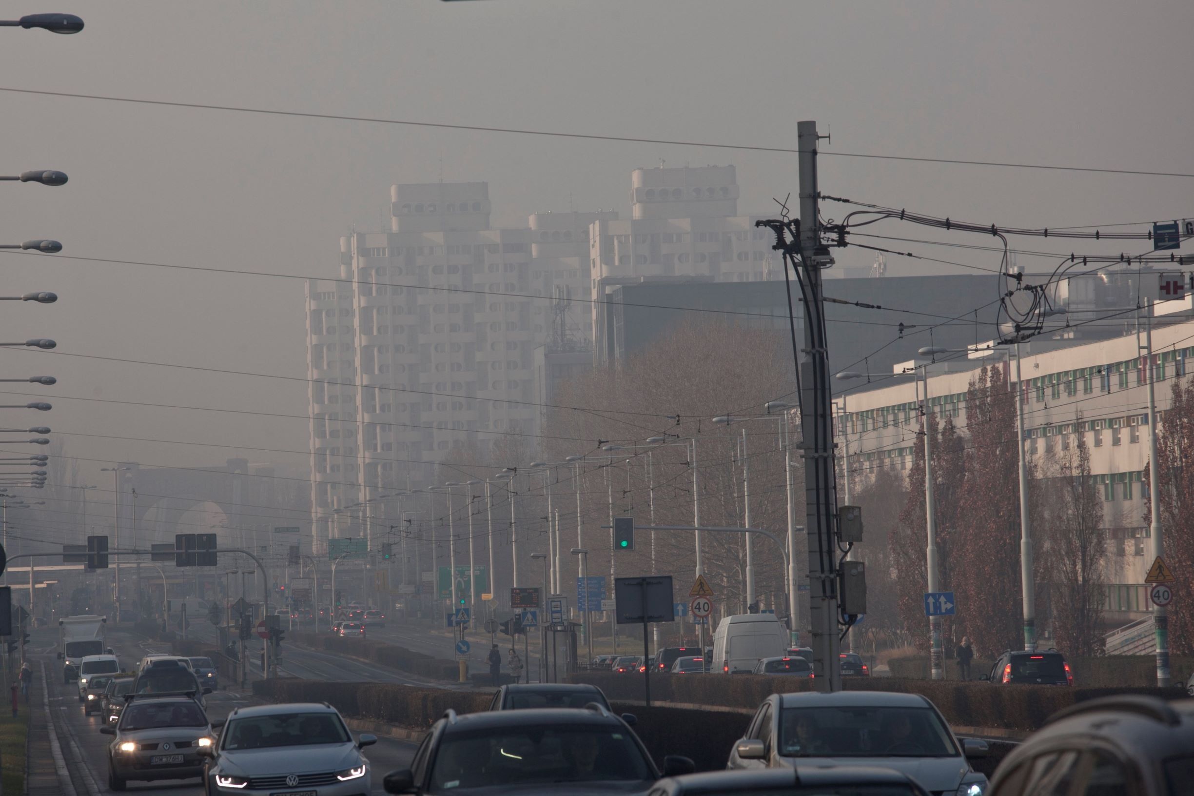 Smog na ulicach Wrocławia
