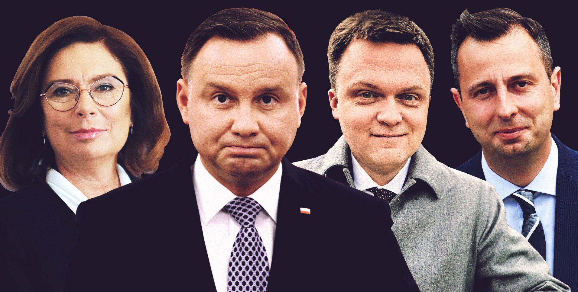 Andrzej Duda, Małgorzata Kidawa-błońska, Szymon Hołownia, Władysław Kosiniak-Kamysz