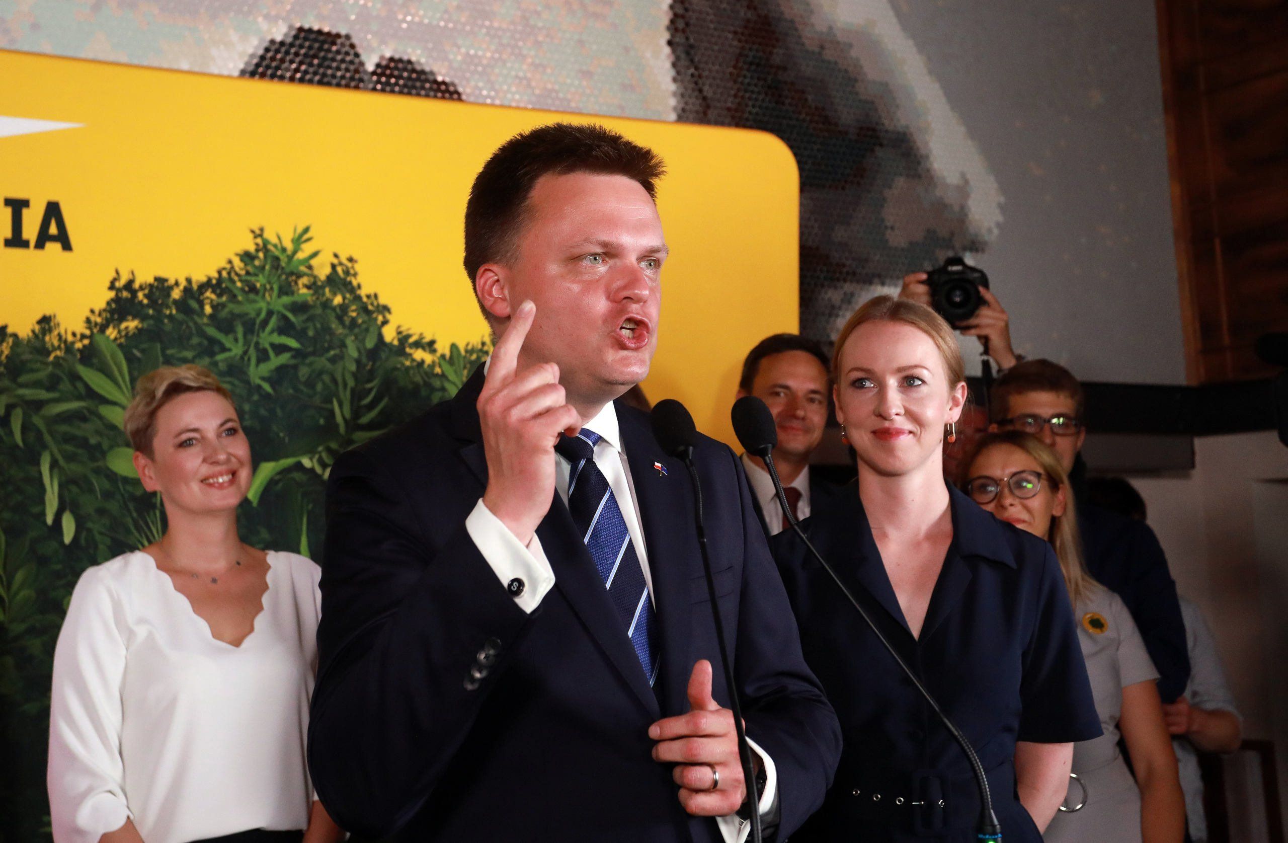 Przemówienie Szymona Hołowni na wieczorze wyborczym