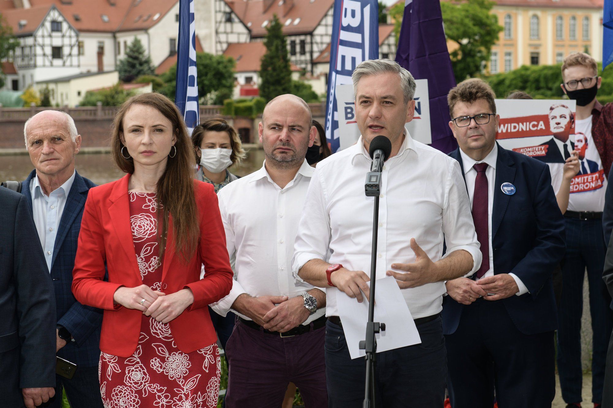 Agnieszka Dziemianowicz-Bąk i Robert Biedroń