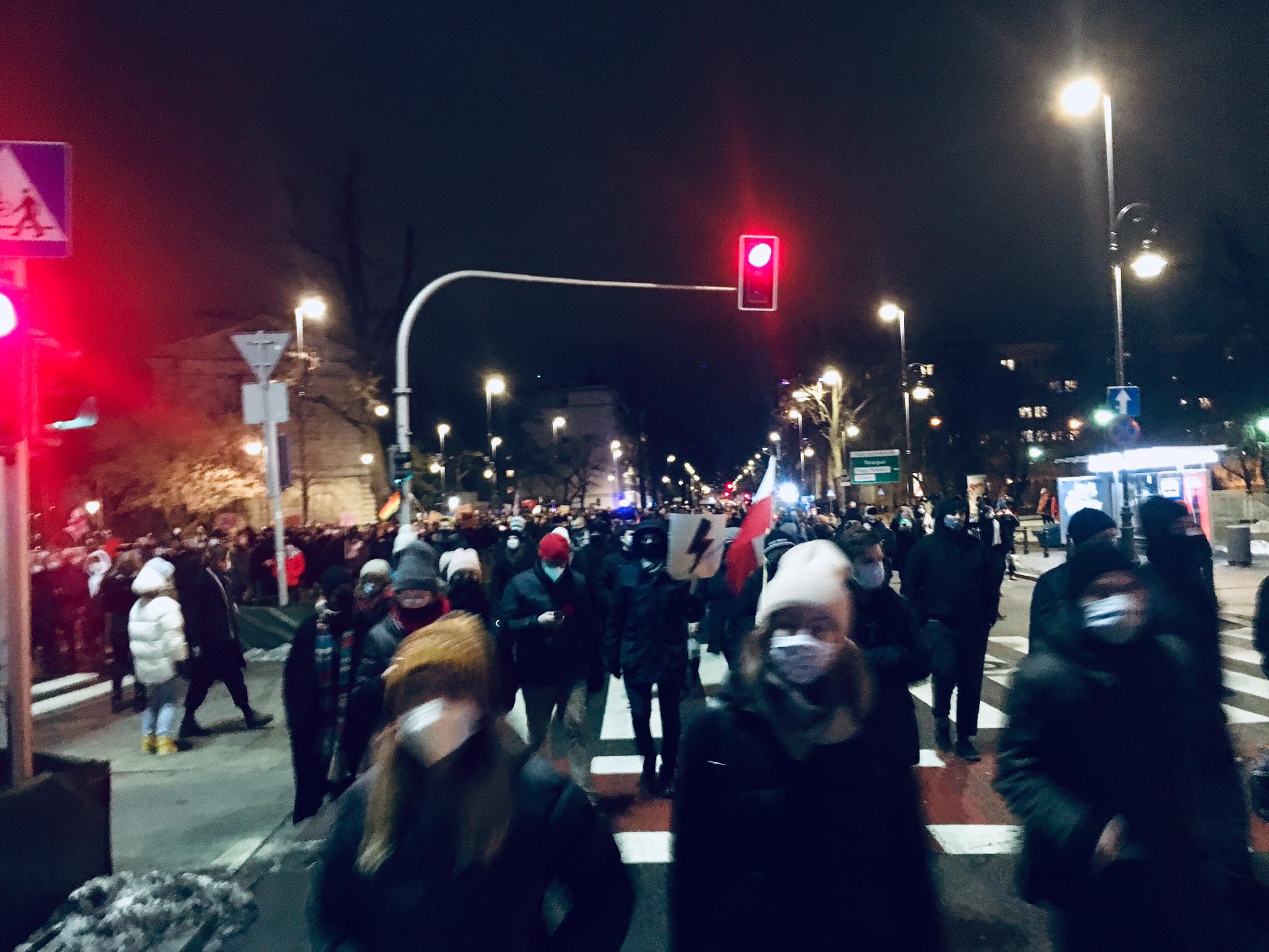 Warszawa, protest 27.01.2021