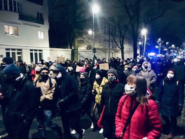 Warszawa, protest 27.01.2021