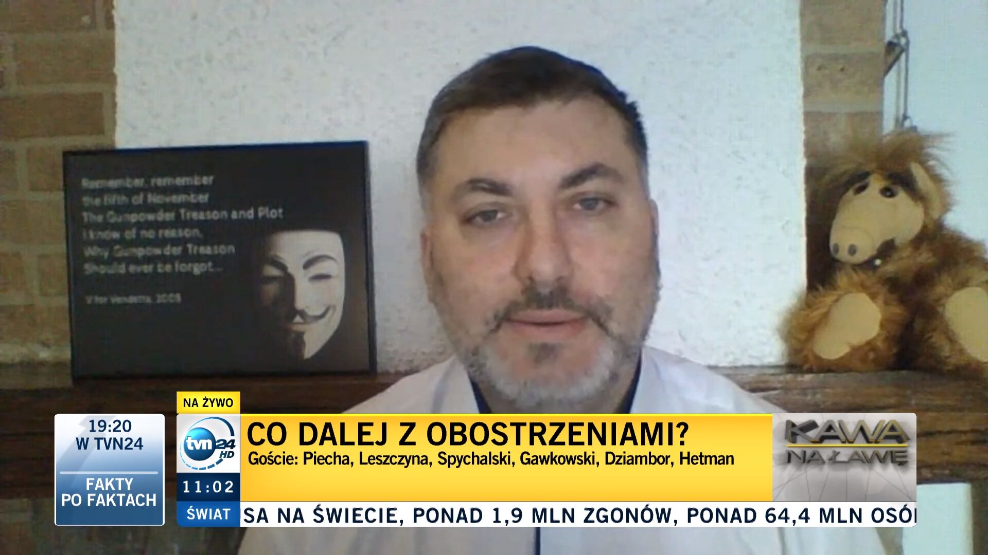 Artur Dziambor zaprzecza istnieniu pandemii koronawirusa.
