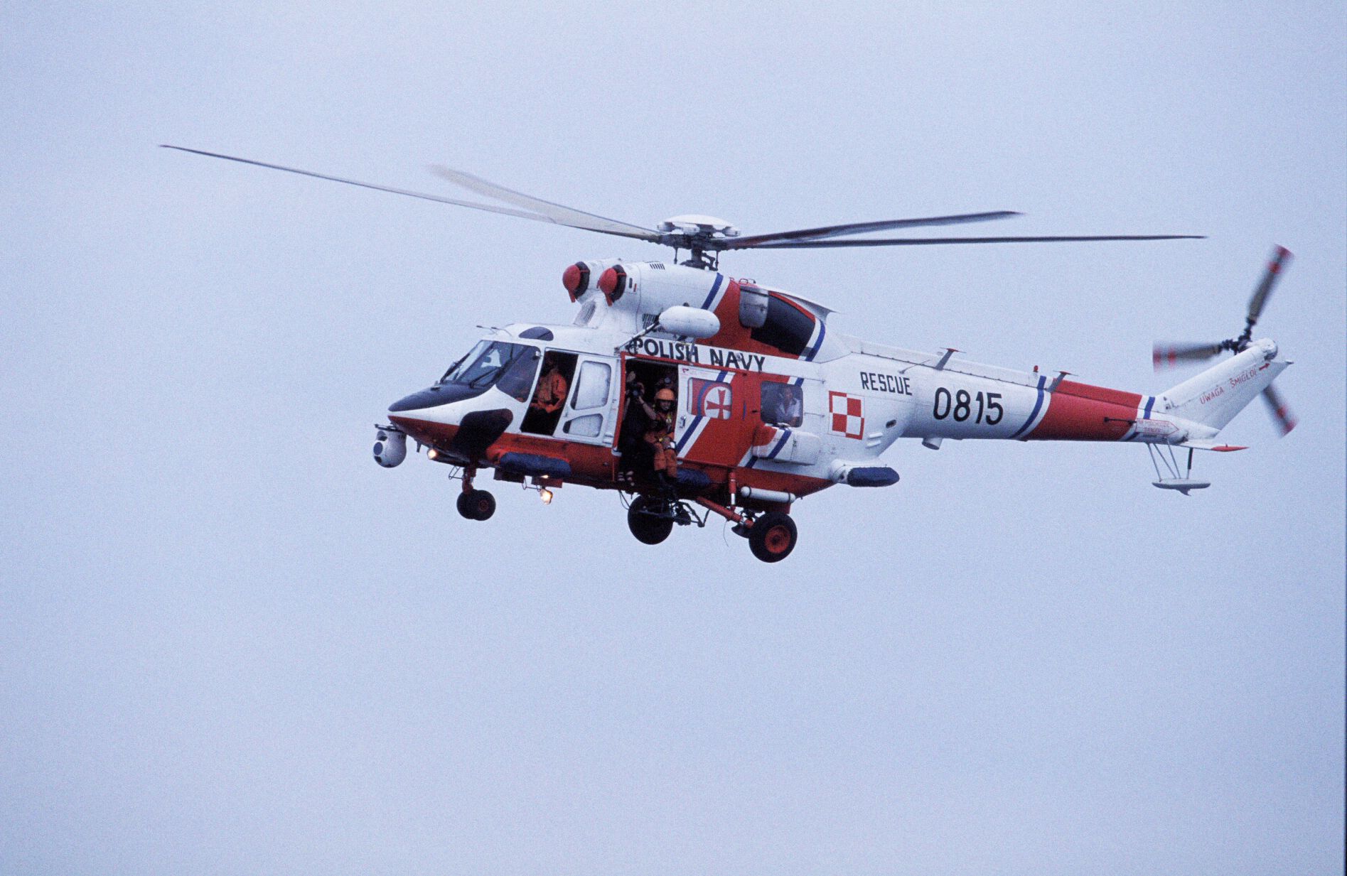 Helikopter, który ma przywieźć Polaka w śpiączce z Wielkiej Brytanii